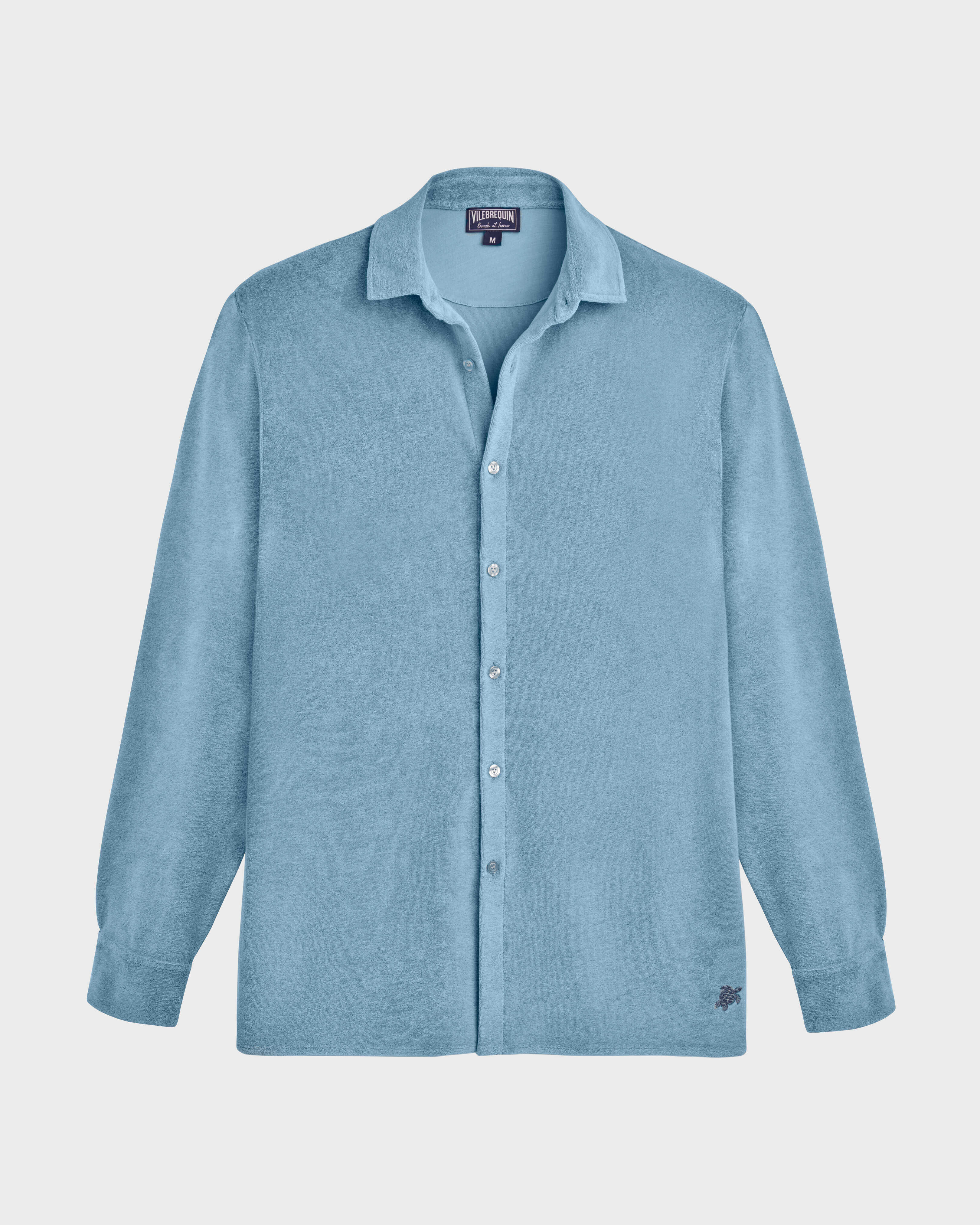 Men Terry Lightweight Shirt Solid SOURCE front view