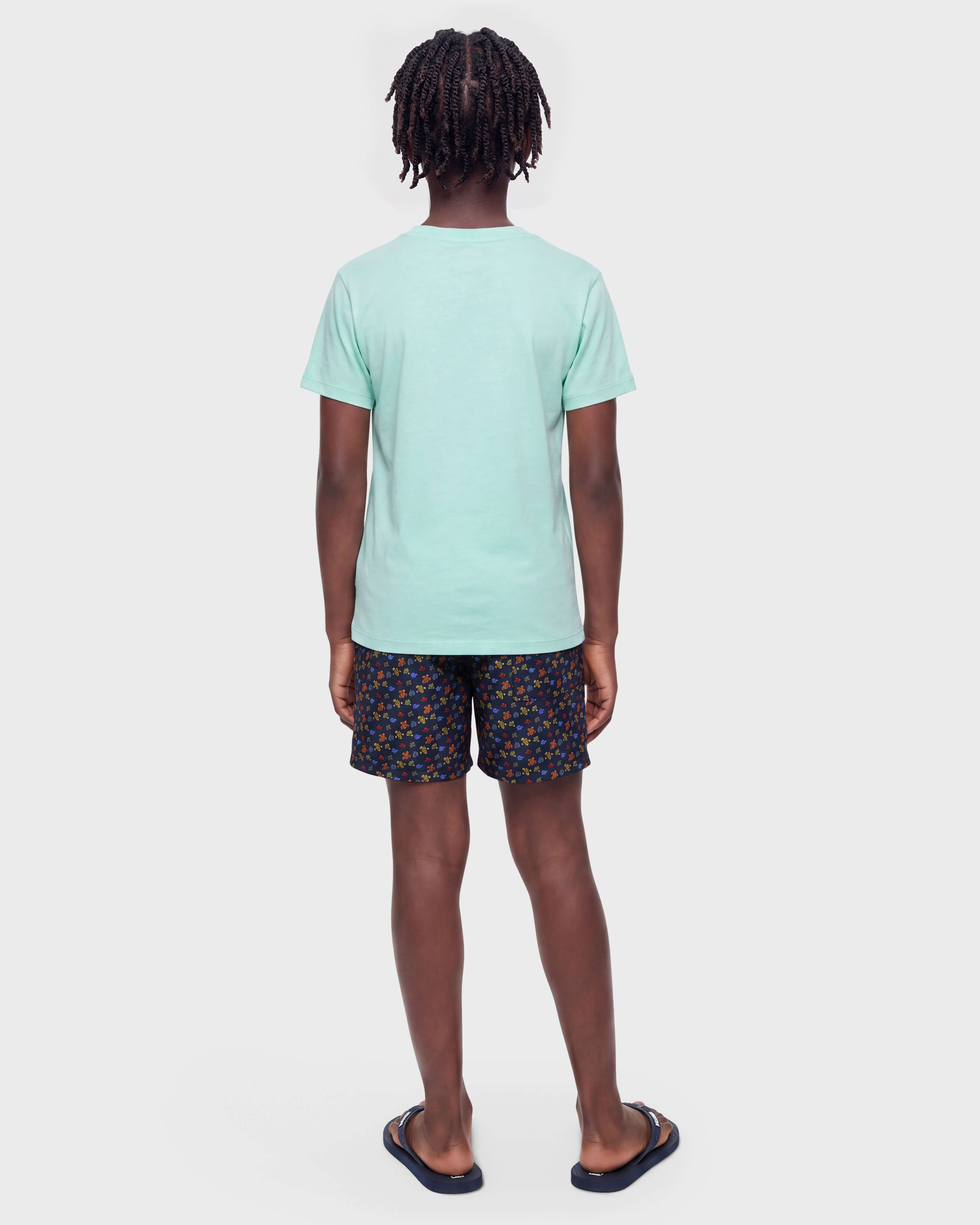 Boys Swim Shorts Micro Ronde Des Tortues VITAMIN backworn view