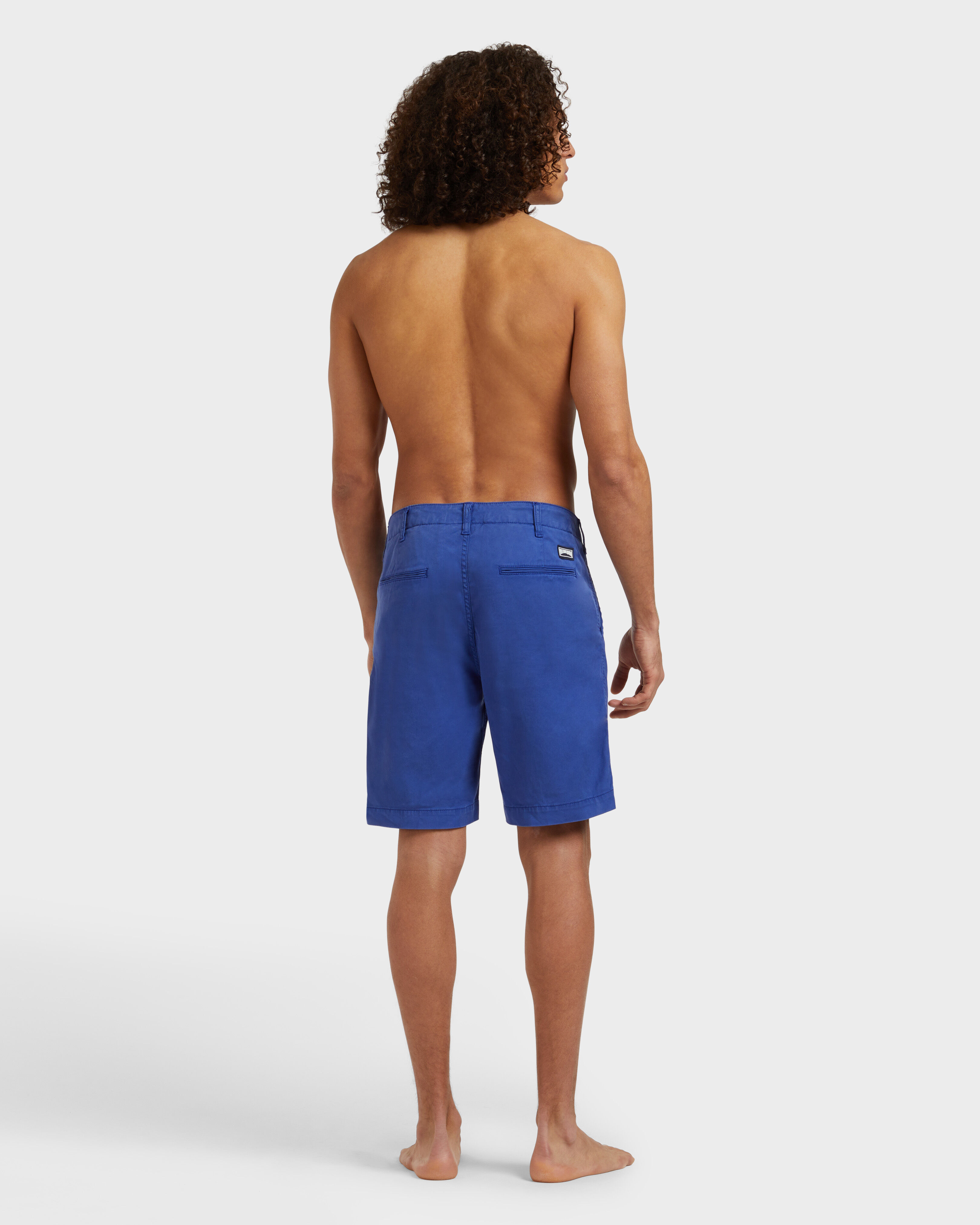 Men Tencel Gabardine Bermuda Shorts MARRAKECH backworn view