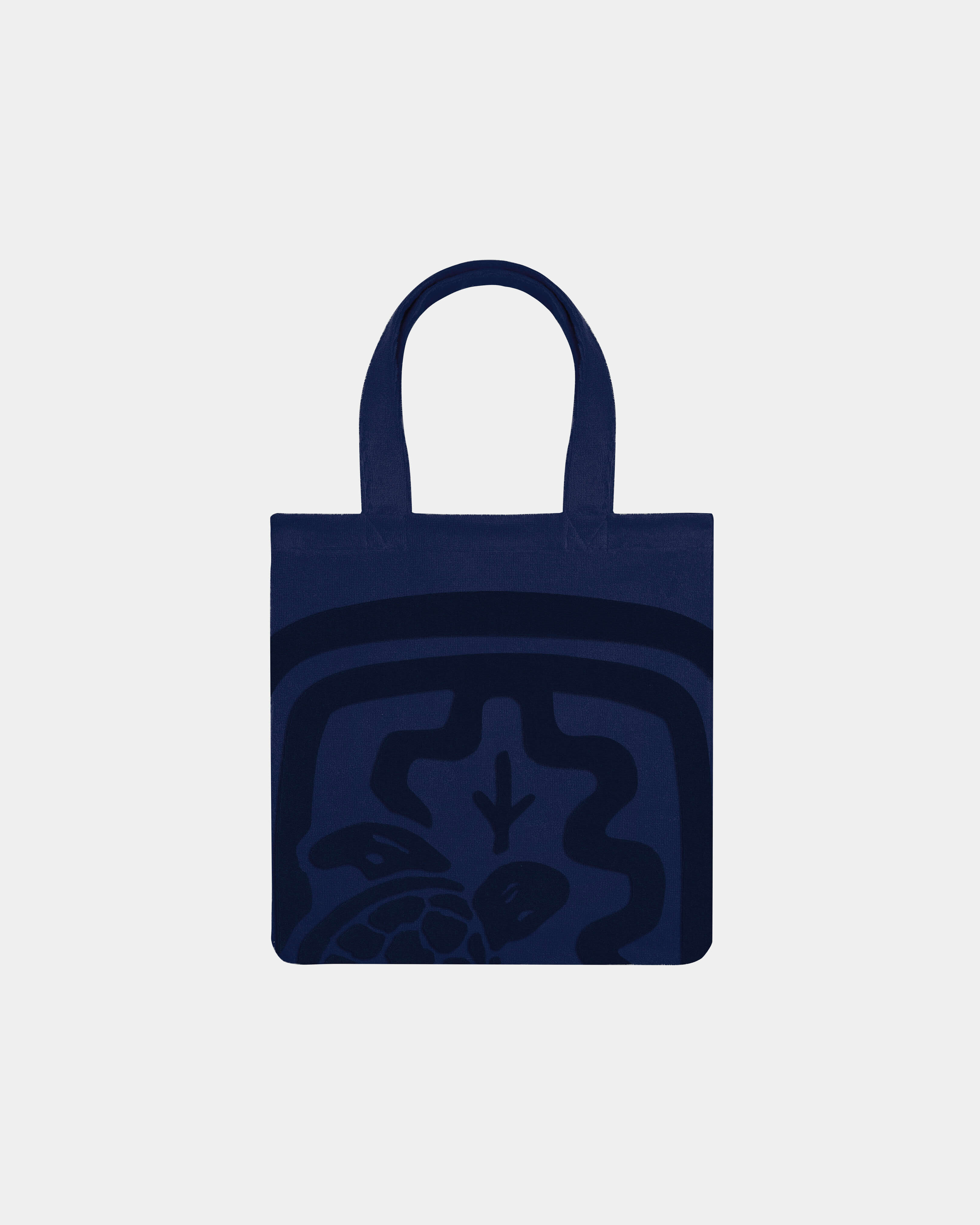 Women Beach Bag - Vilebrequin x Ines de la Fressange NAVY front view