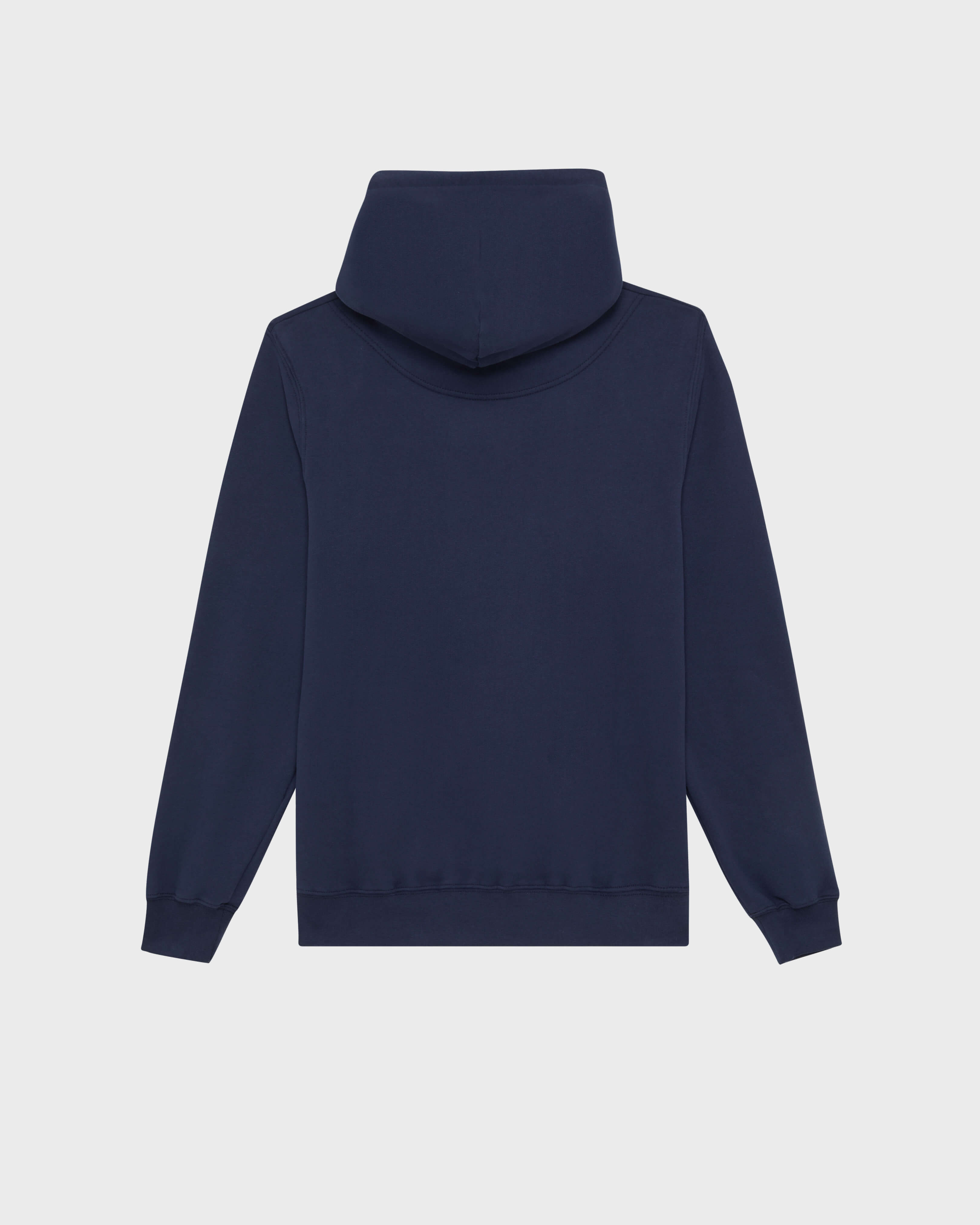 Sudadera en algodón de color liso para hombre AZUL MARINO back view