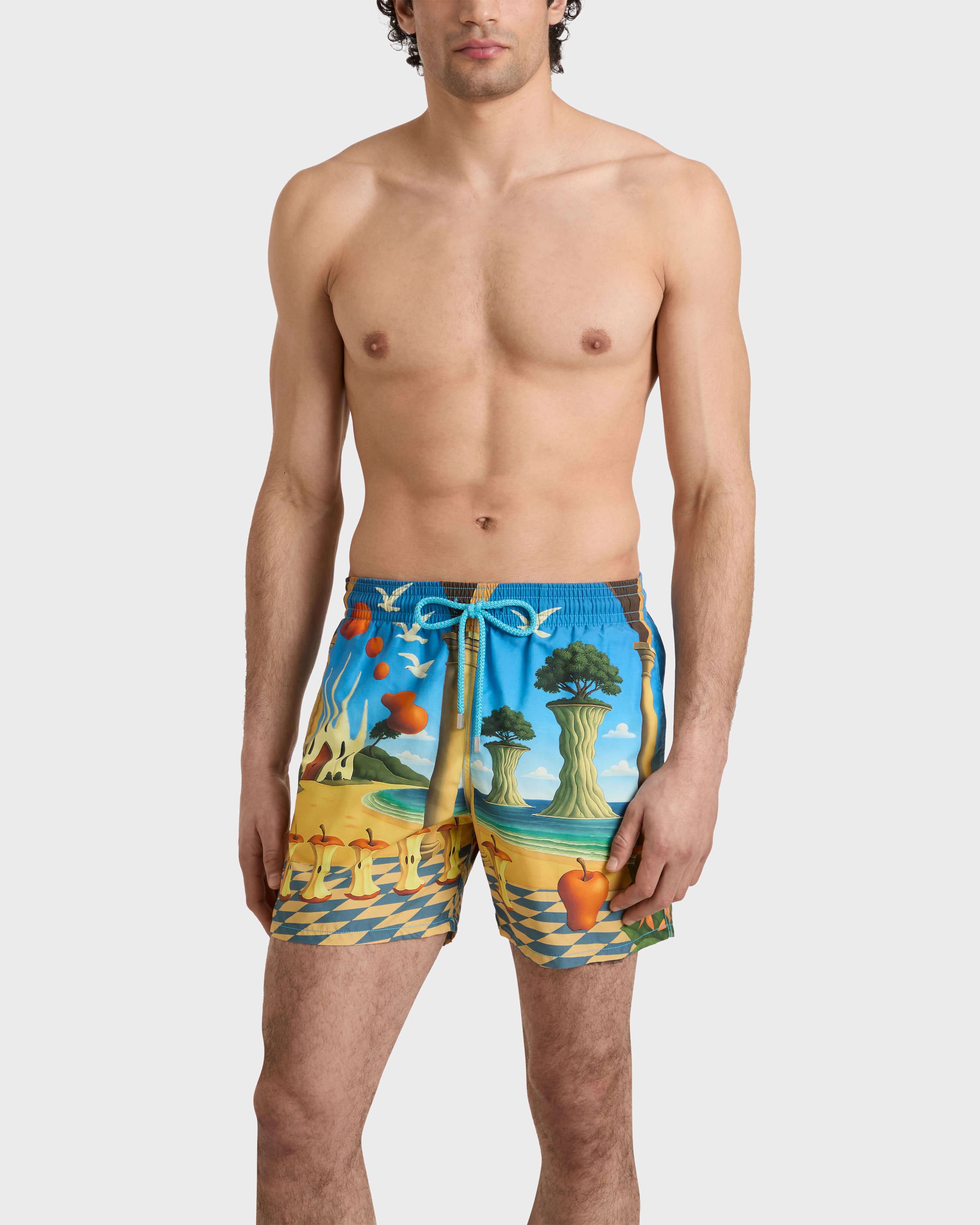 Pantaloncini mare uomo Eden - Vilebrequin x 3.PARADIS SANTORINI frontworn view