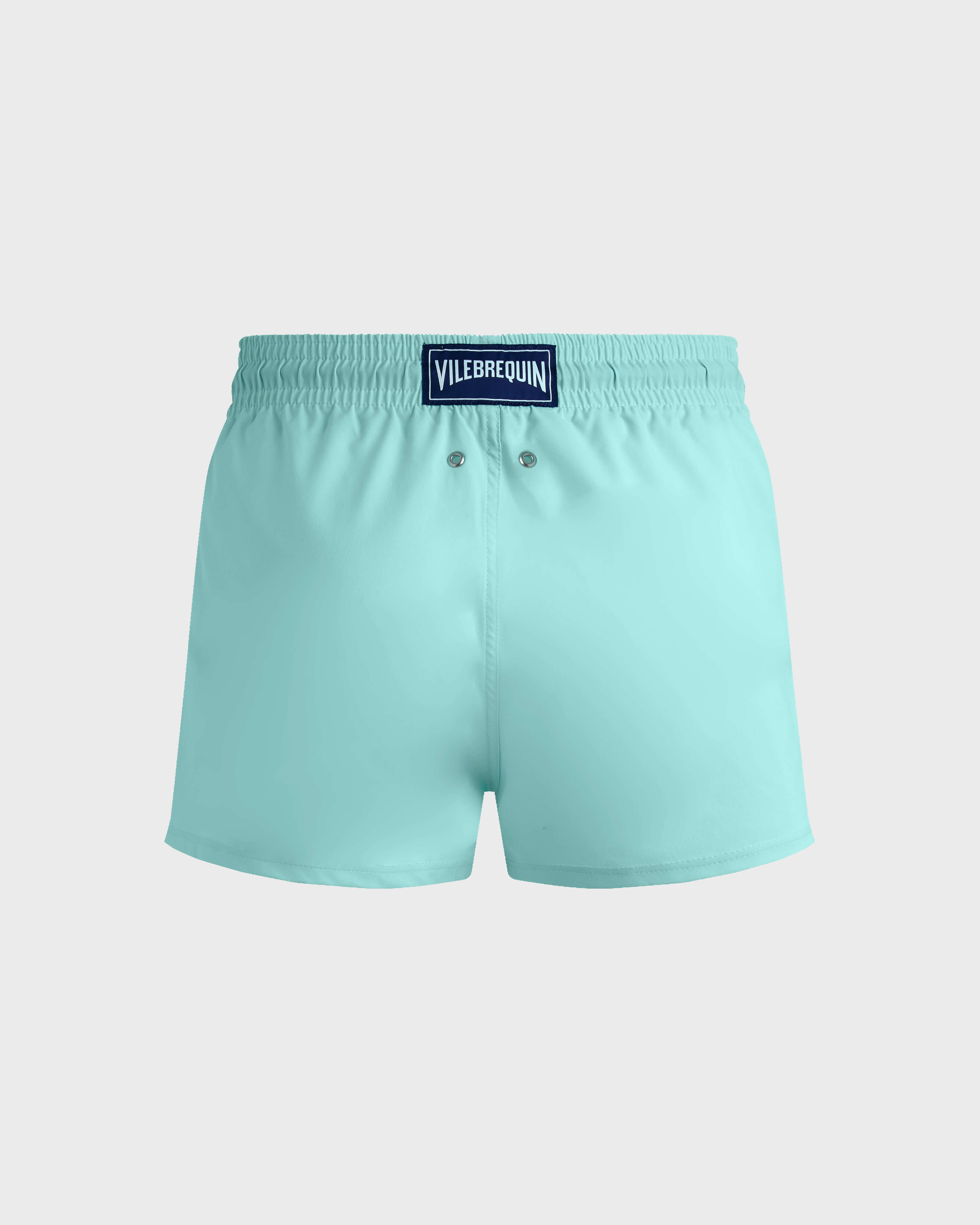 Men Swimwear Short and Fitted Stretch Solid PACIFIC back view