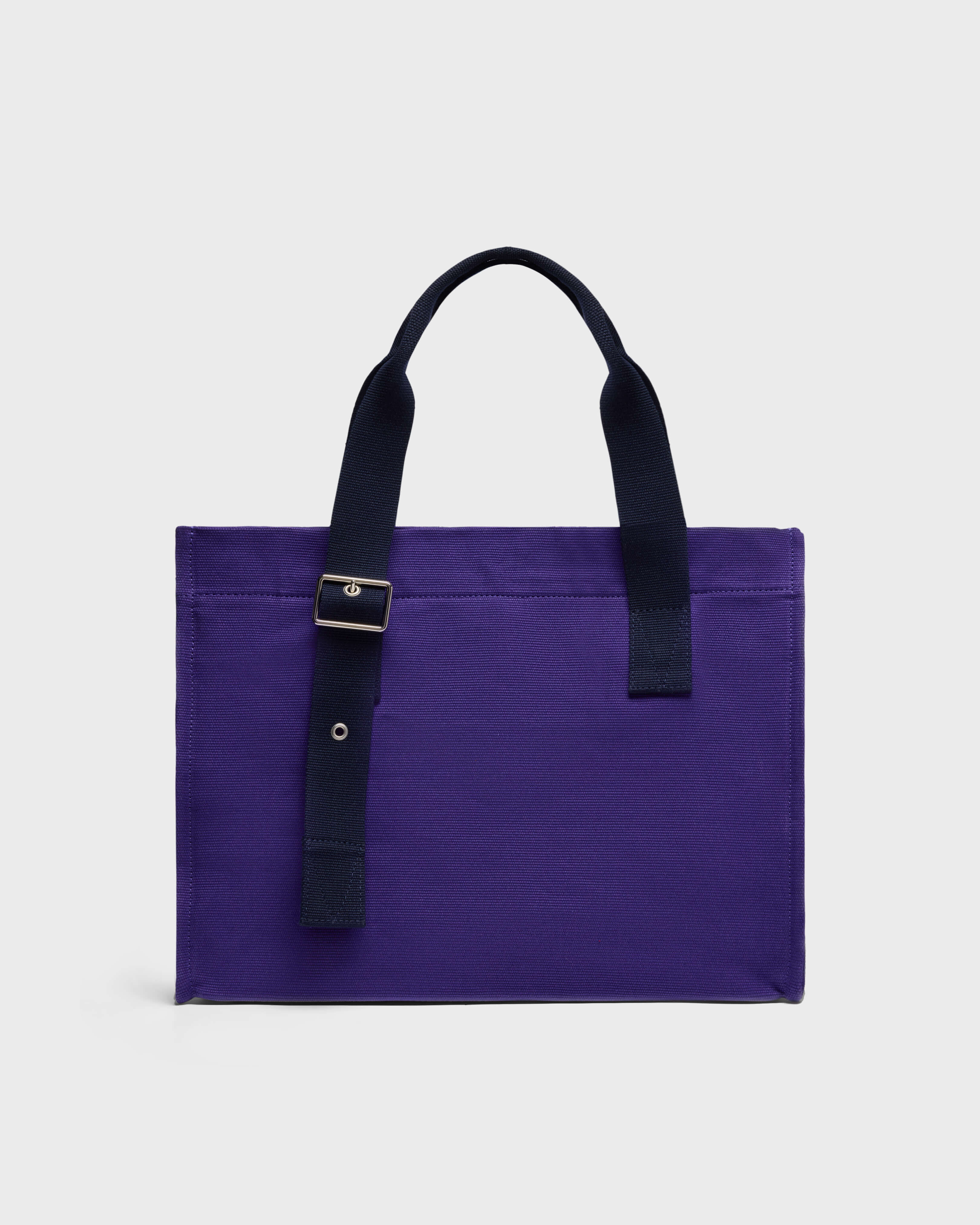 Small Cotton Beach Bag Solid VIOLETTE back view