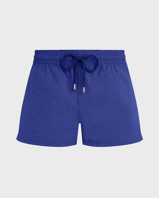 Vilebrequin - Kurze Jacquard Turtles Badeshorts Für Herren - Bademode - Manta - Blau - Größe XXL