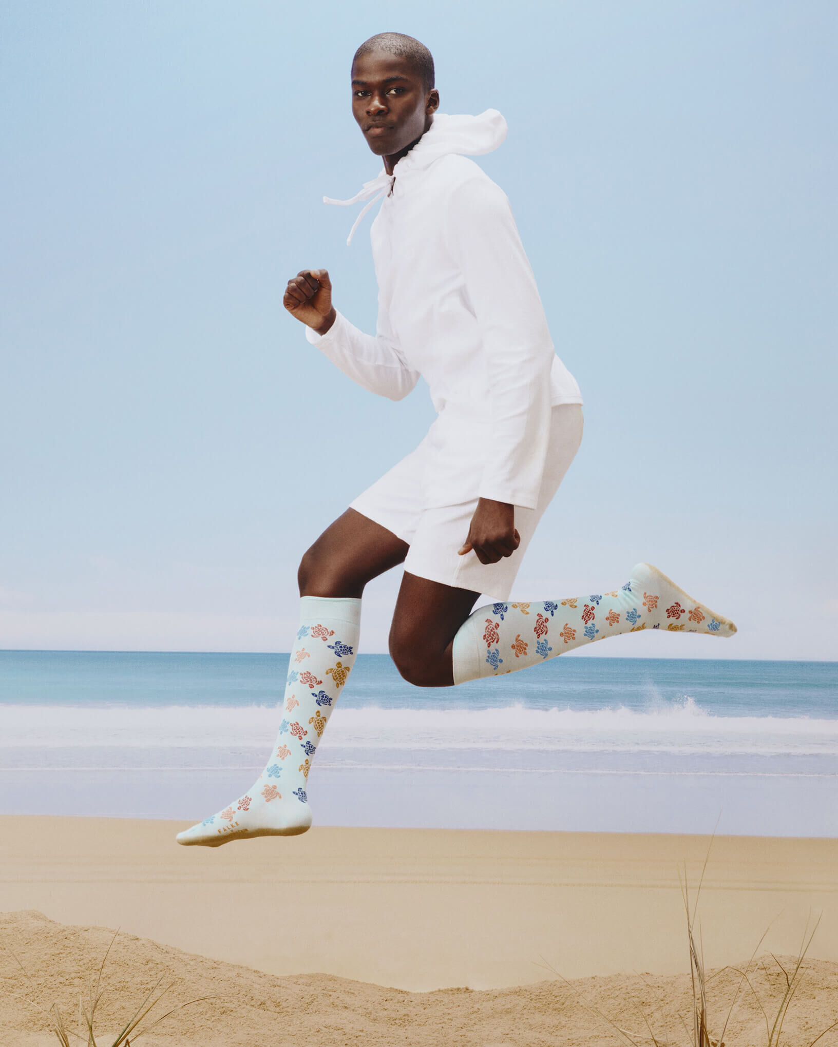 Terry Bermuda Shorts Solid WHITE lifestyle view