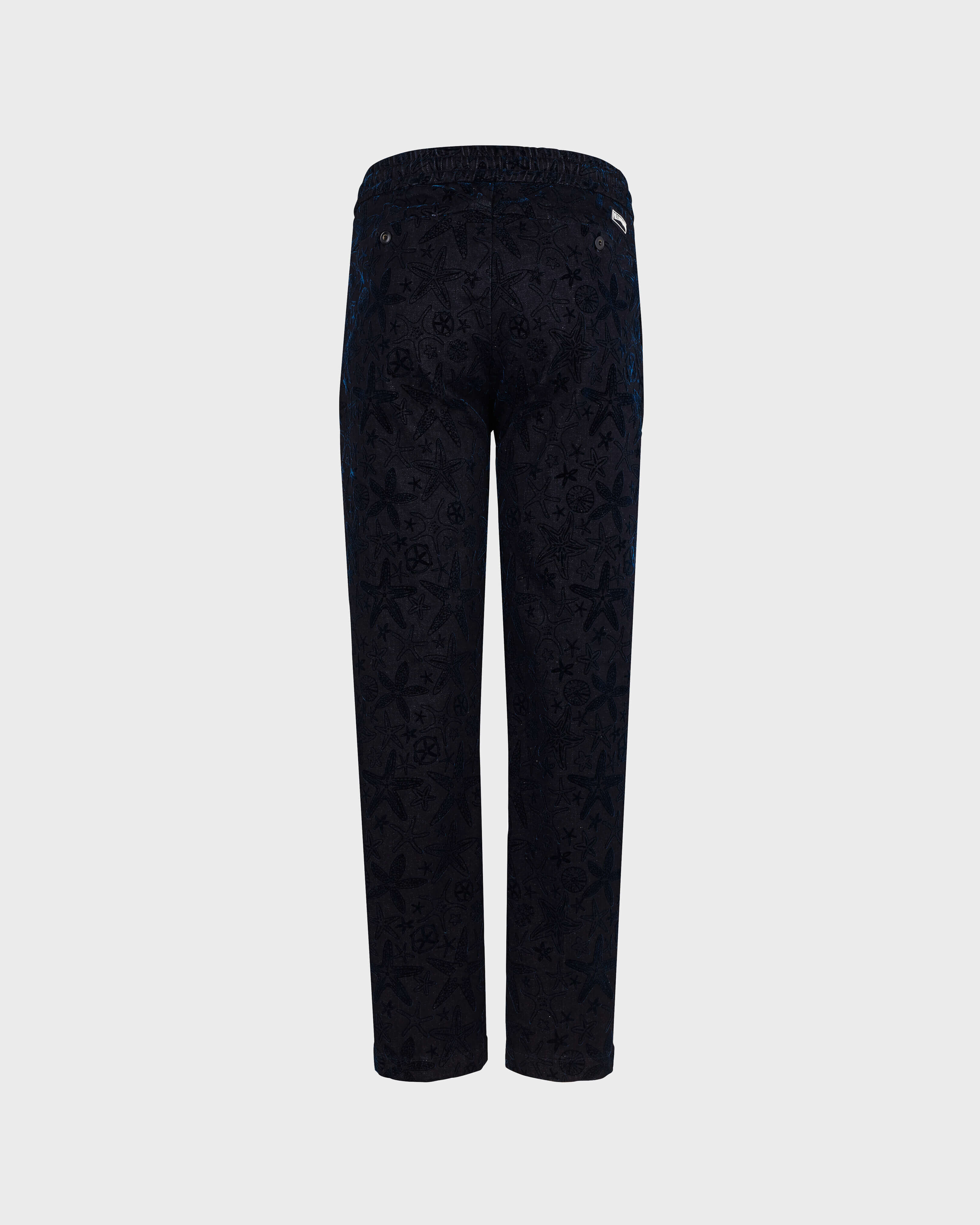 Beflockte Starlettes Denim Jogginghose für Herren DARK DENIM W1 back view