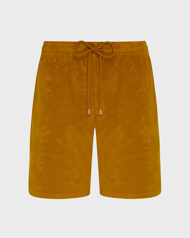 Vilebrequin - Men Terry Bermuda Shorts Solid - Bermuda - Bolide - Brown - Size M