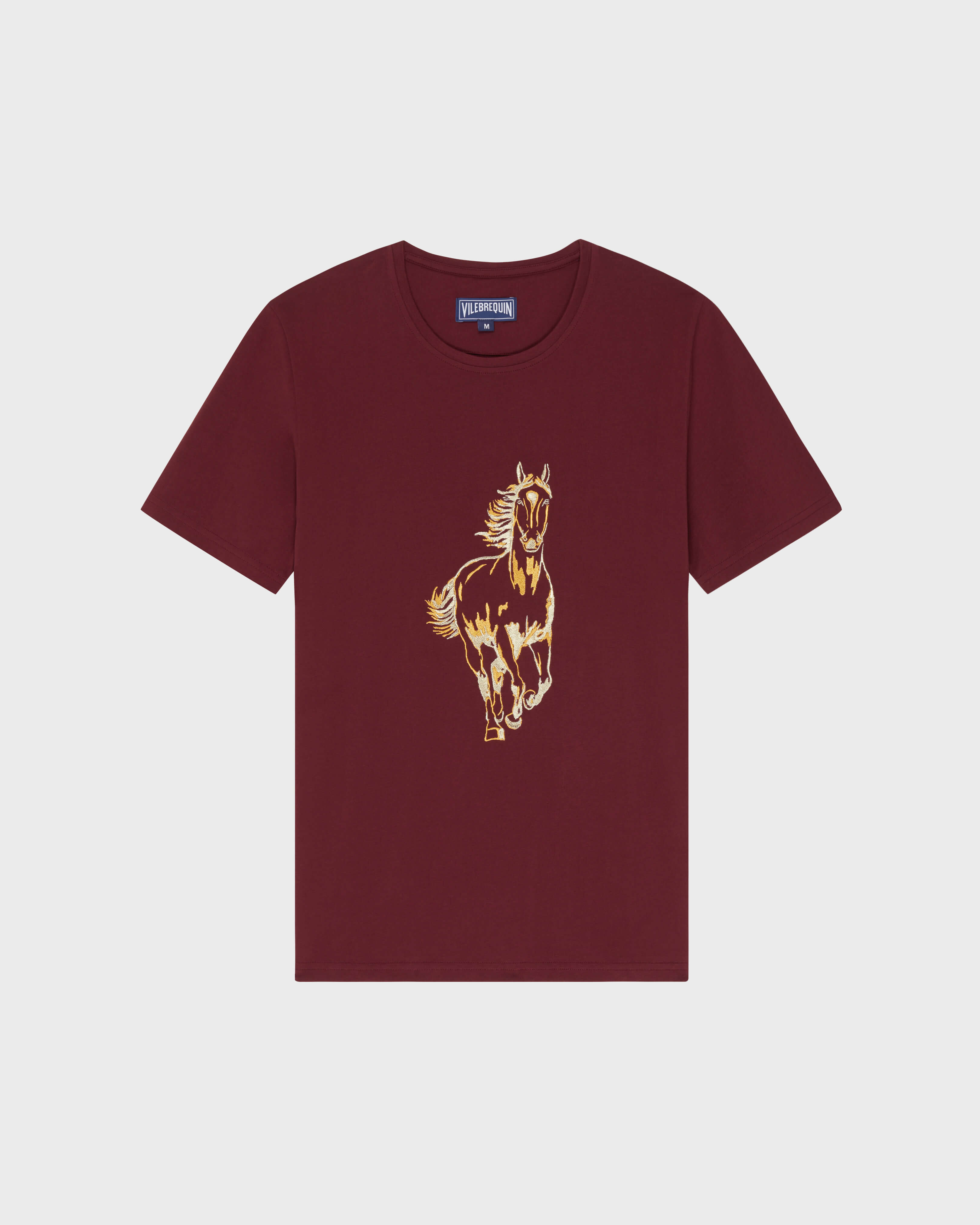 Placed Year Of The Horse T-Shirt aus Bio-Baumwolle für Herren BACCHUS front view