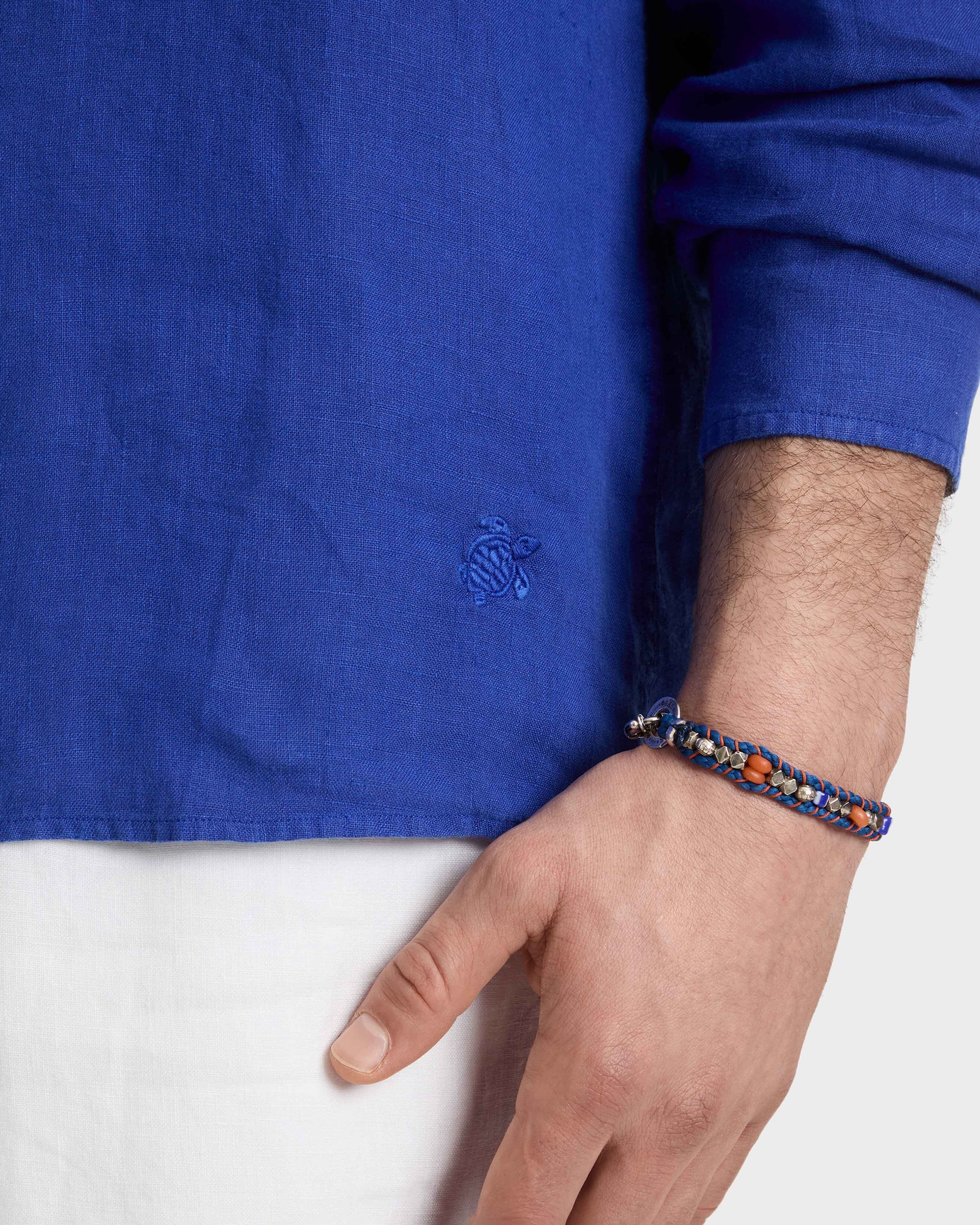 Einfarbiges Hemd aus Leinen für Herren MARRAKECH supp2 view