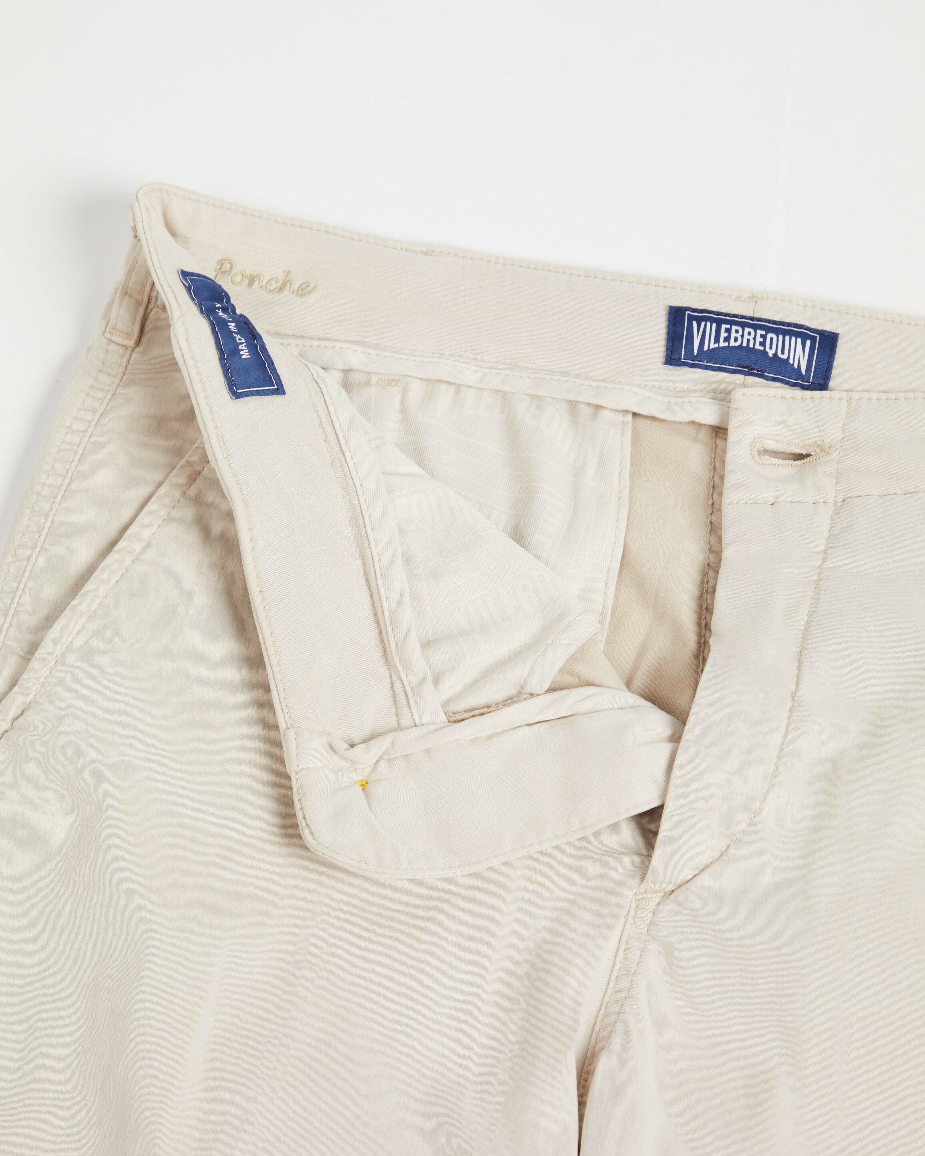 Men Tencel Bermuda Shorts Solid HEMP supp2 view