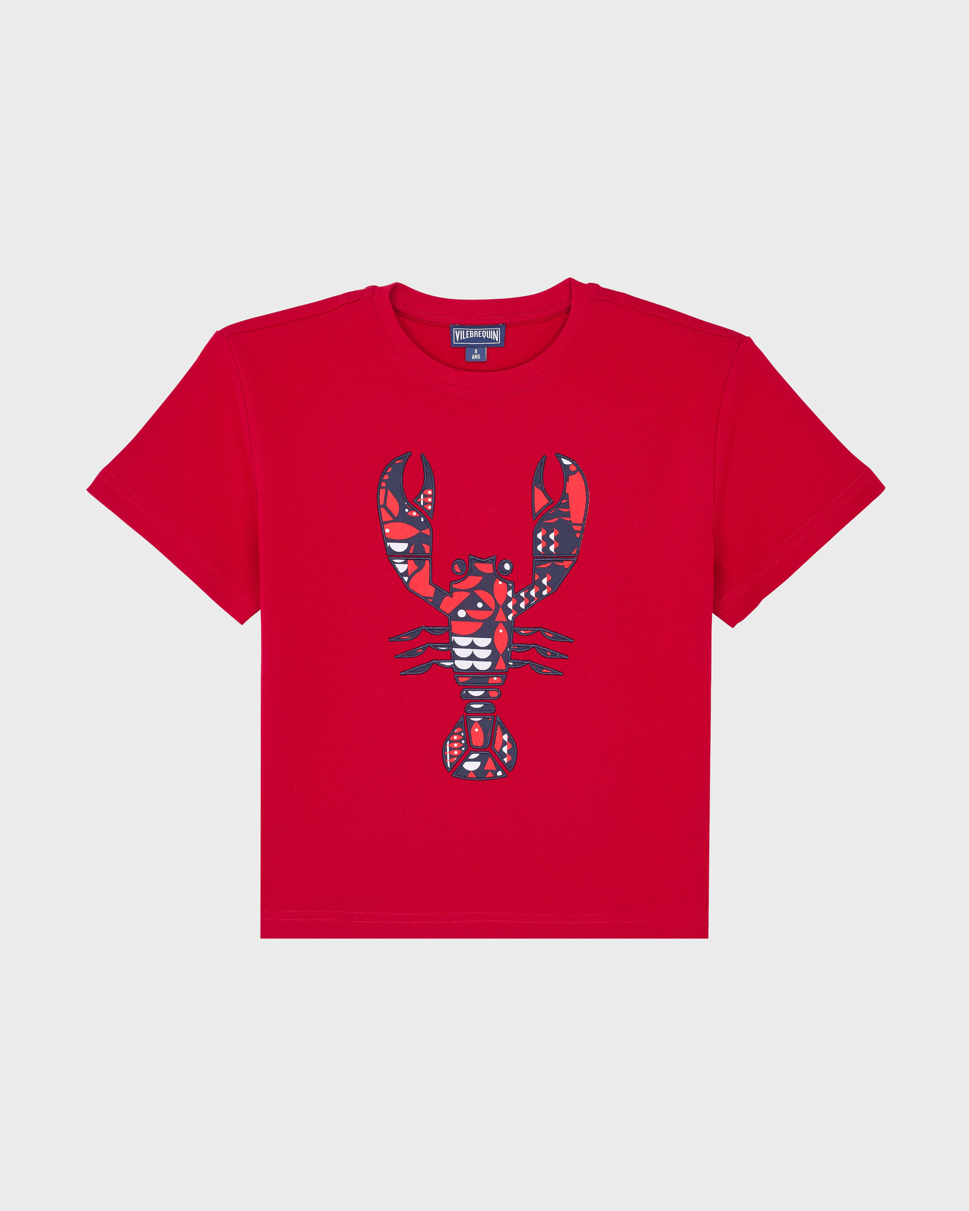 Camiseta de algodón orgánico extragrande con estampado Graphic Lobsters para niño MOULIN ROUGE front view