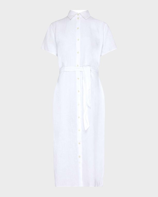 Vilebrequin - Women Linen Shirt Dress Solid - Dress - Luciane - White - Size M