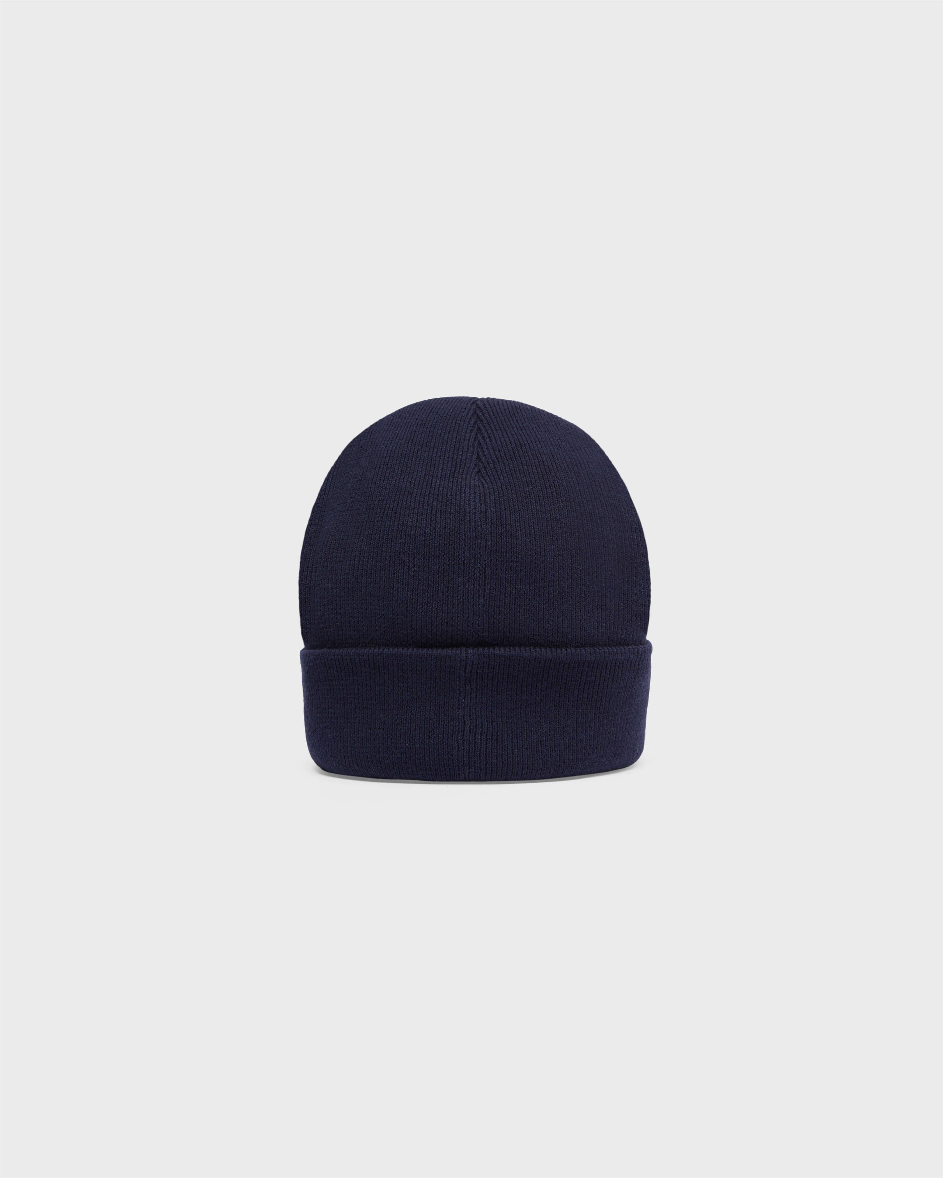 Gorro de punto en color liso para niños OFF WHITE back view