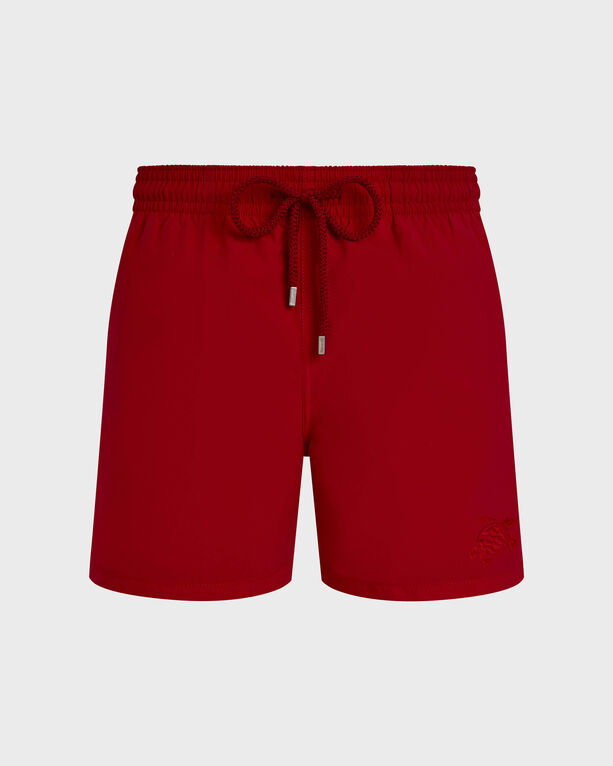 Vilebrequin - Men Swim Shorts Water-reactive Ronde Des Tortues - Swimwear - Moorea - Red - Size XL