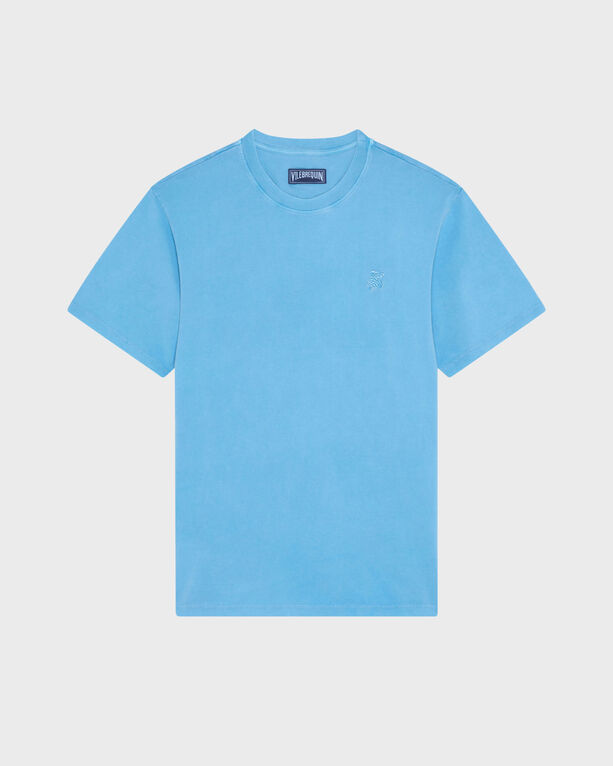 Vilebrequin - Men Mineral Dye Cotton T-shirt - Tee Shirt - Tangi - Blue - Size XXXL