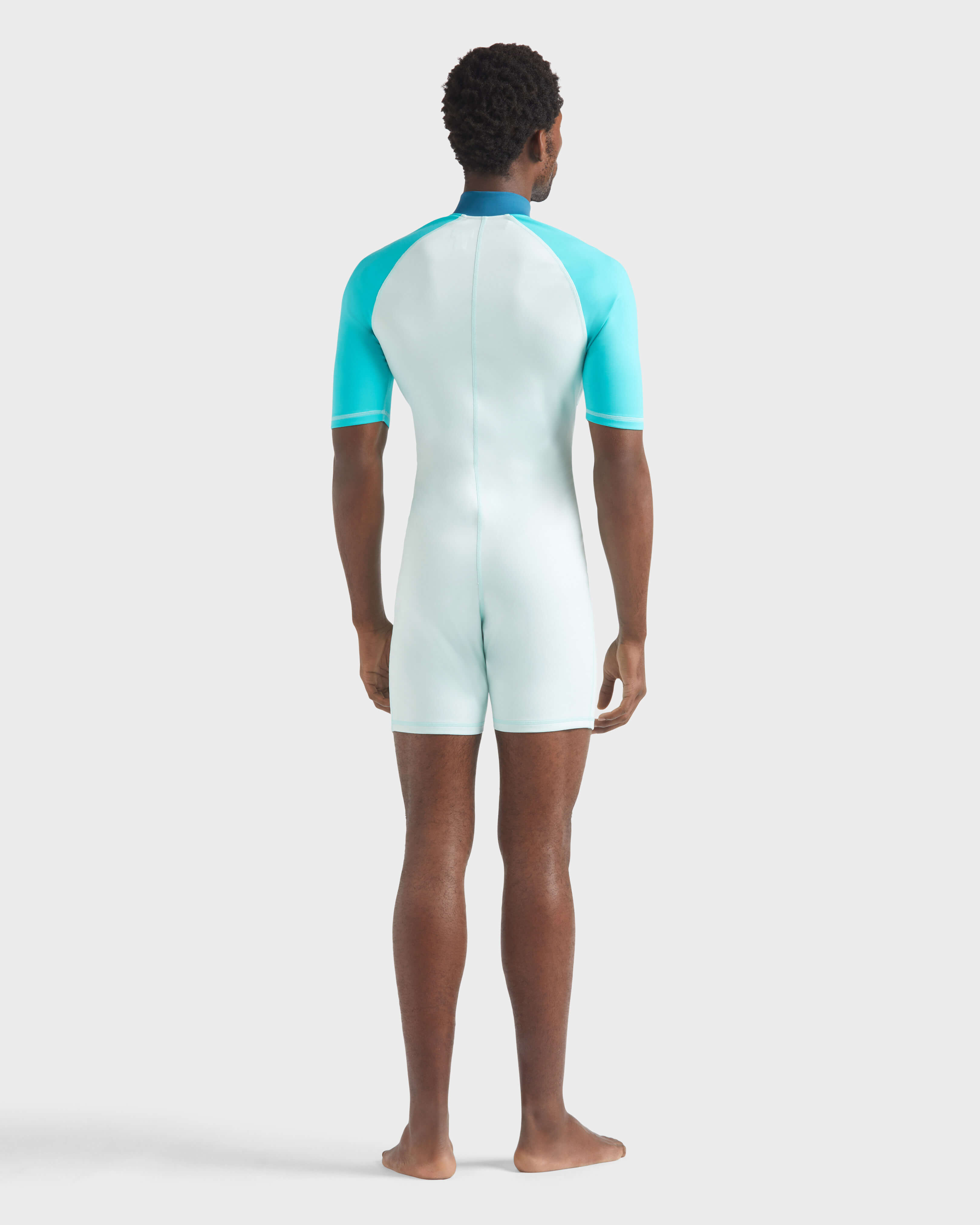 Men One-piece Rashguard Tricolore BLUE NOTE backworn view