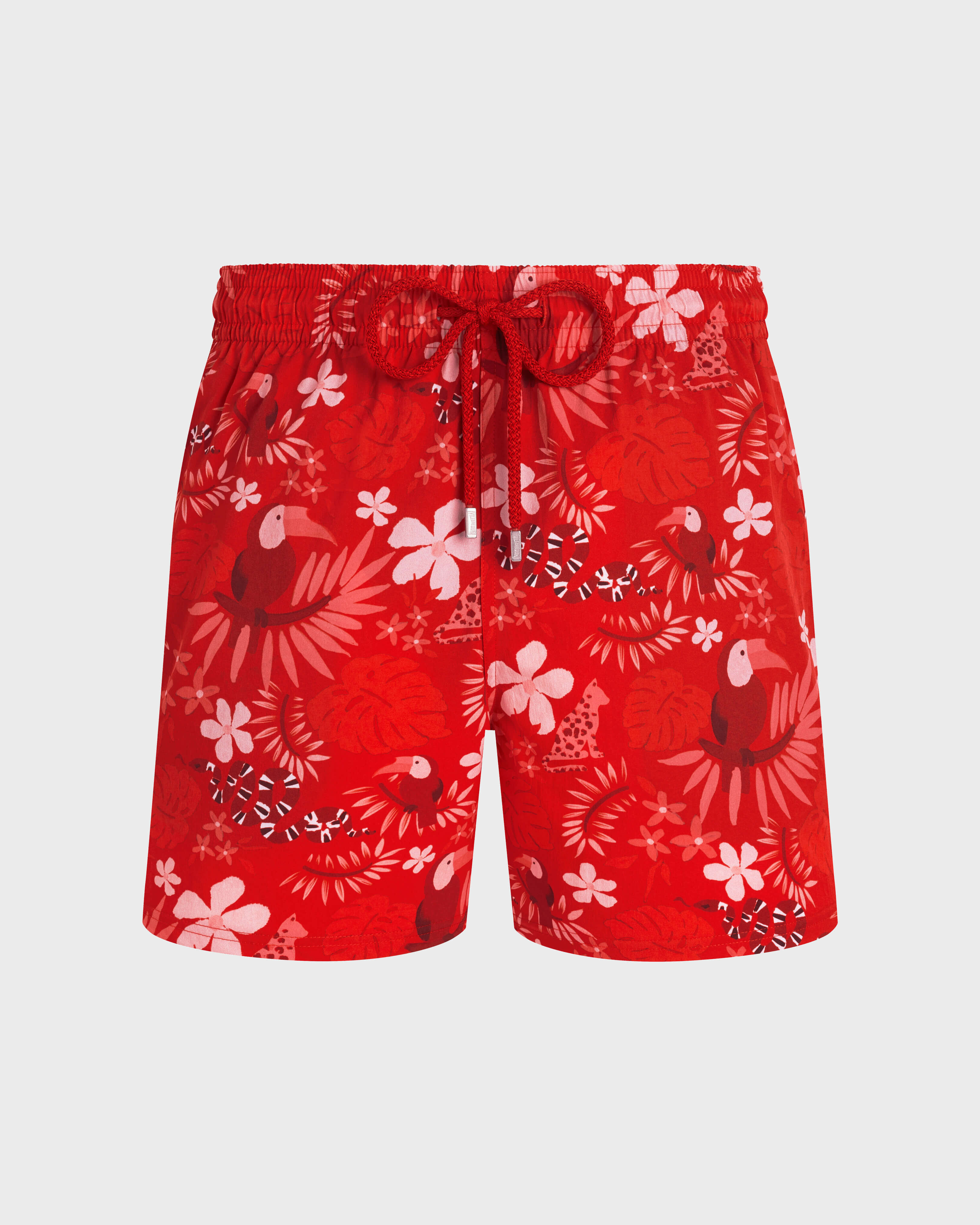 Kurze Papel de Embrulho Stretch-Badeshorts für Herren MOHNROT front view