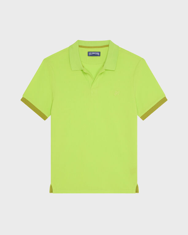 Vilebrequin - Men Organic Cotton Pique Polo Shirt Solid - Polo - Palatin - Green - Size XXL