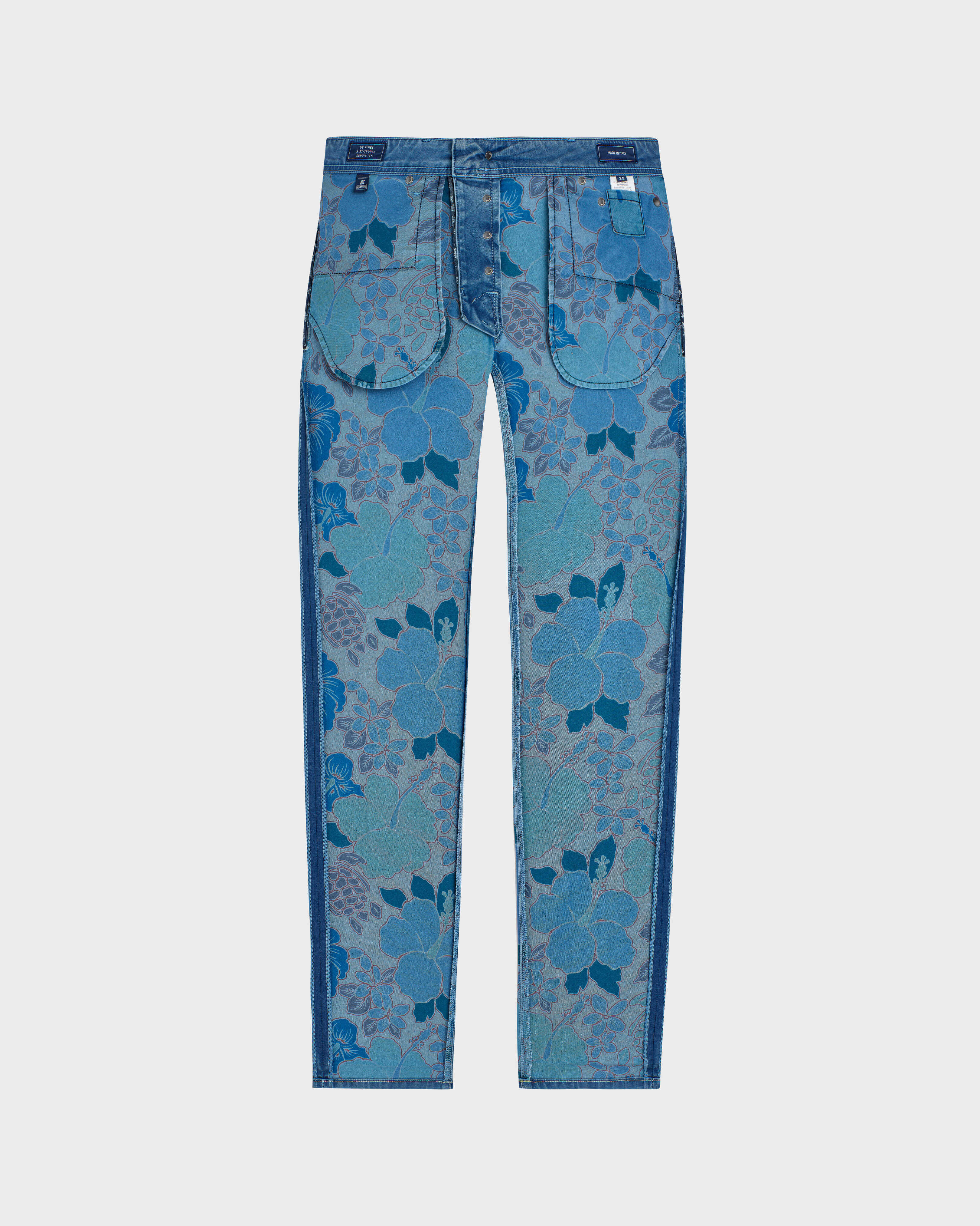 Jean coupe droite 5 poches homme Tropical Turtles LIGHT DENIM W3 supp1 view
