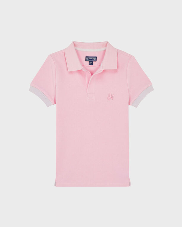 Vilebrequin - Boys Cotton Pique Polo Shirt Solid - Polohemd - Pantin - Rosa - Größe 14 Vilebrequin - Boys Cotton Pique Polo Shirt Solid - Polohemd - Pantin - Rosa - Größe 14