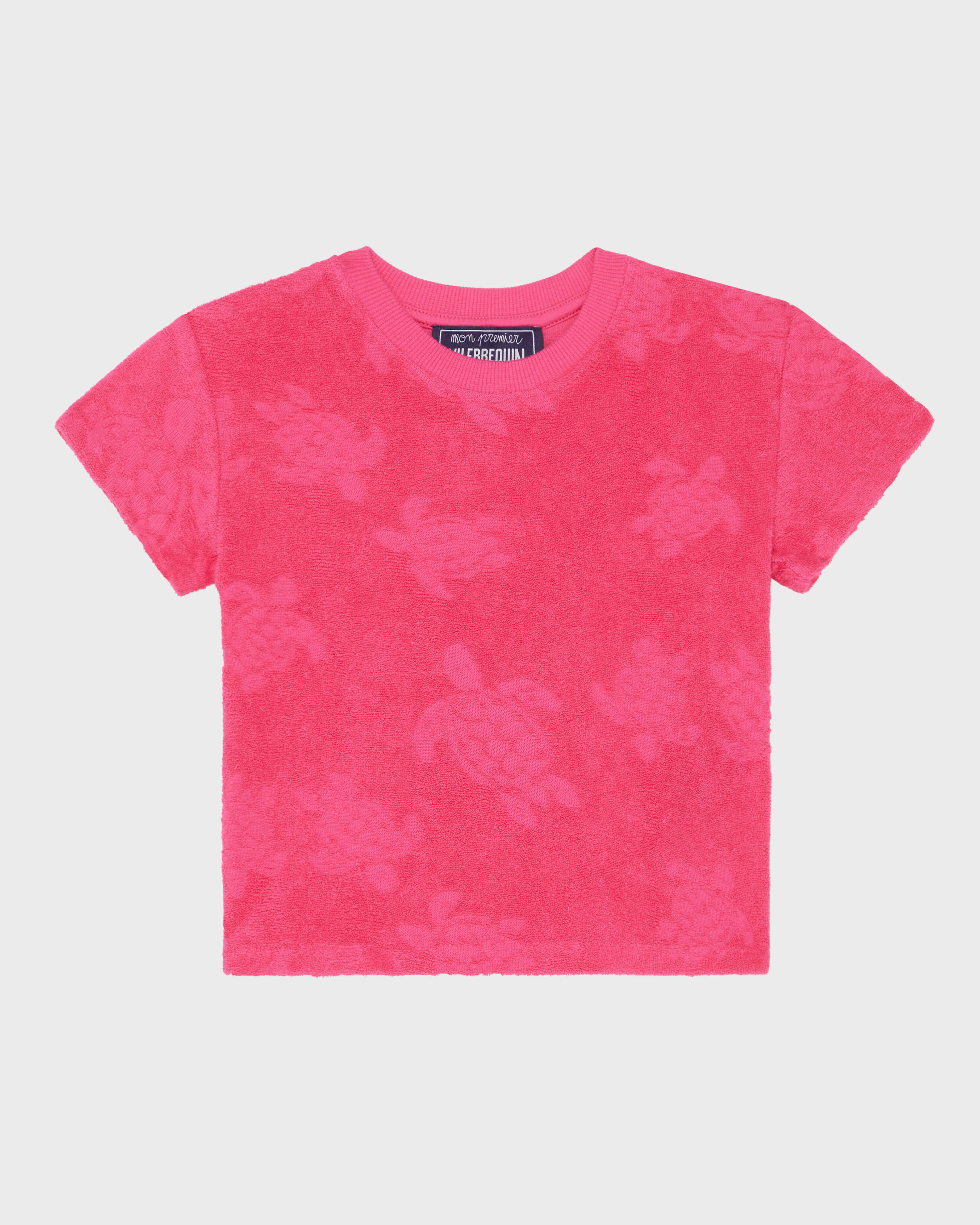 Completo neonato in spugna jacquard BOUGAINVILLEA back view