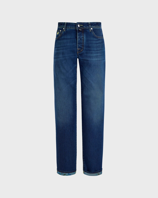 Vilebrequin – Vendôme Turtles Denimhose Mit 5-taschen-design Für Herren – Jeanshose – Gbetta18 – Blau – Größe 40