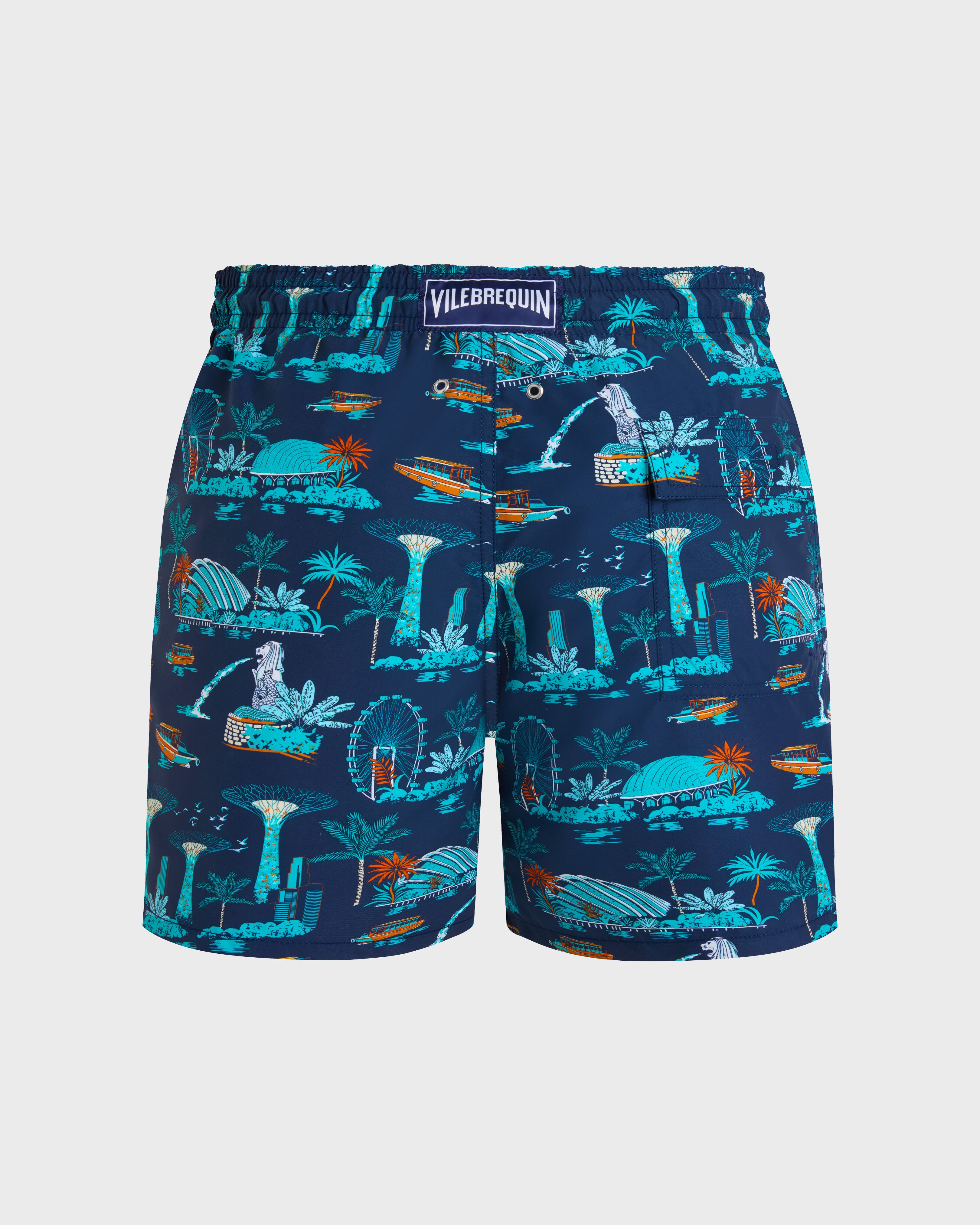 Costumi da bagno uomo Singapore BLU MARINE back view