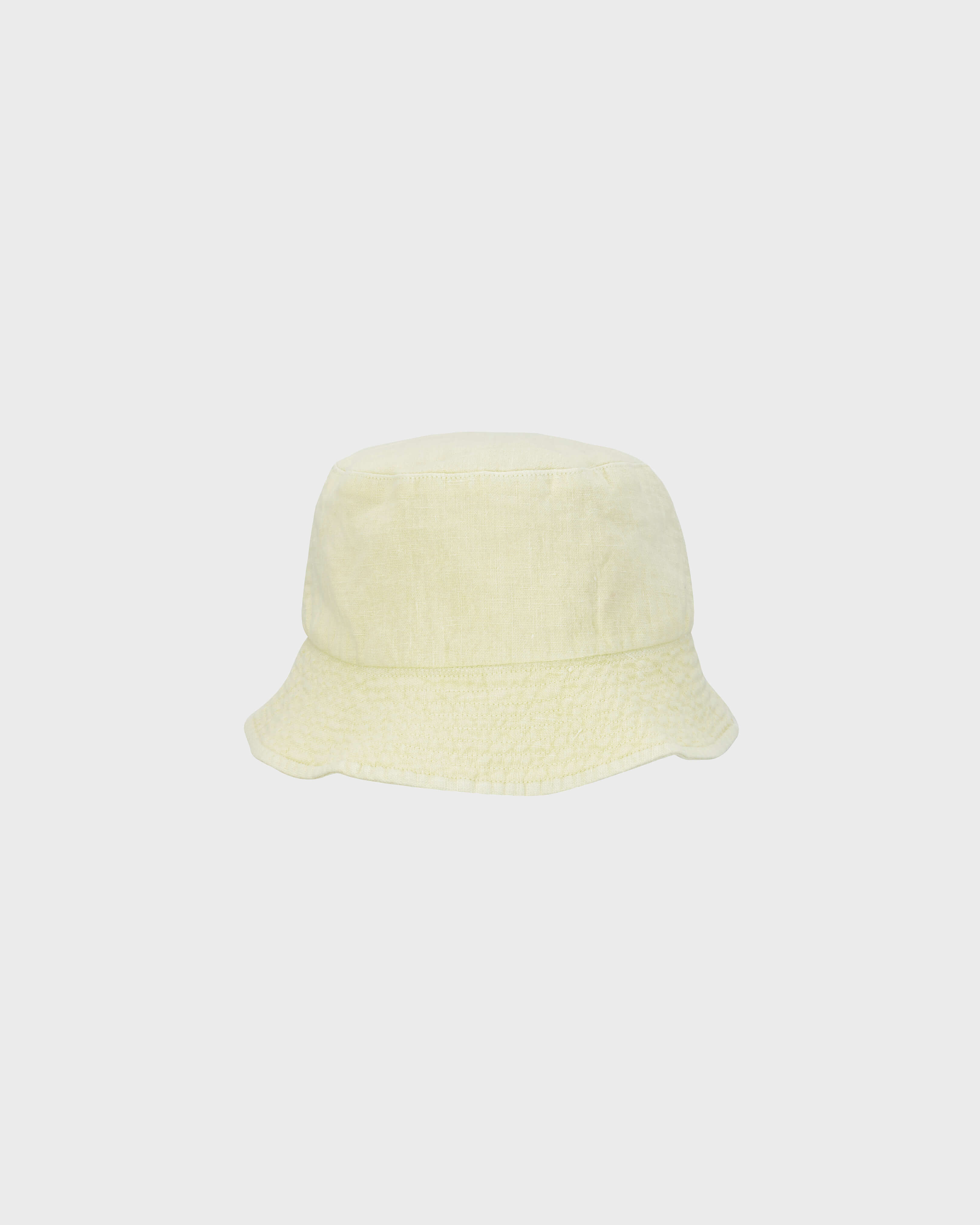 Cappello da pescatore in lino Mineral Dye CITRONELLA back view