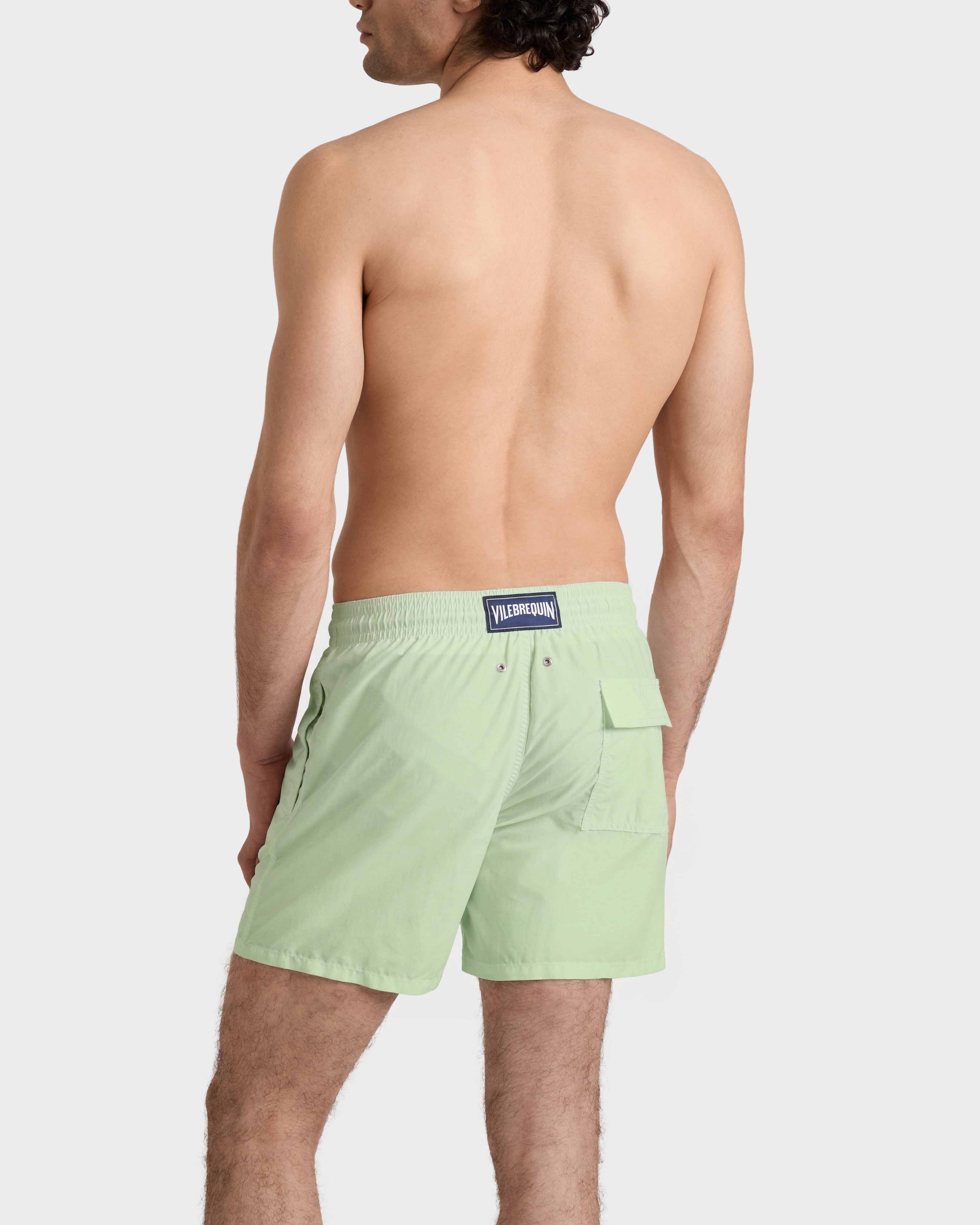 Men Swim Shorts Solid MACAROON backworn view