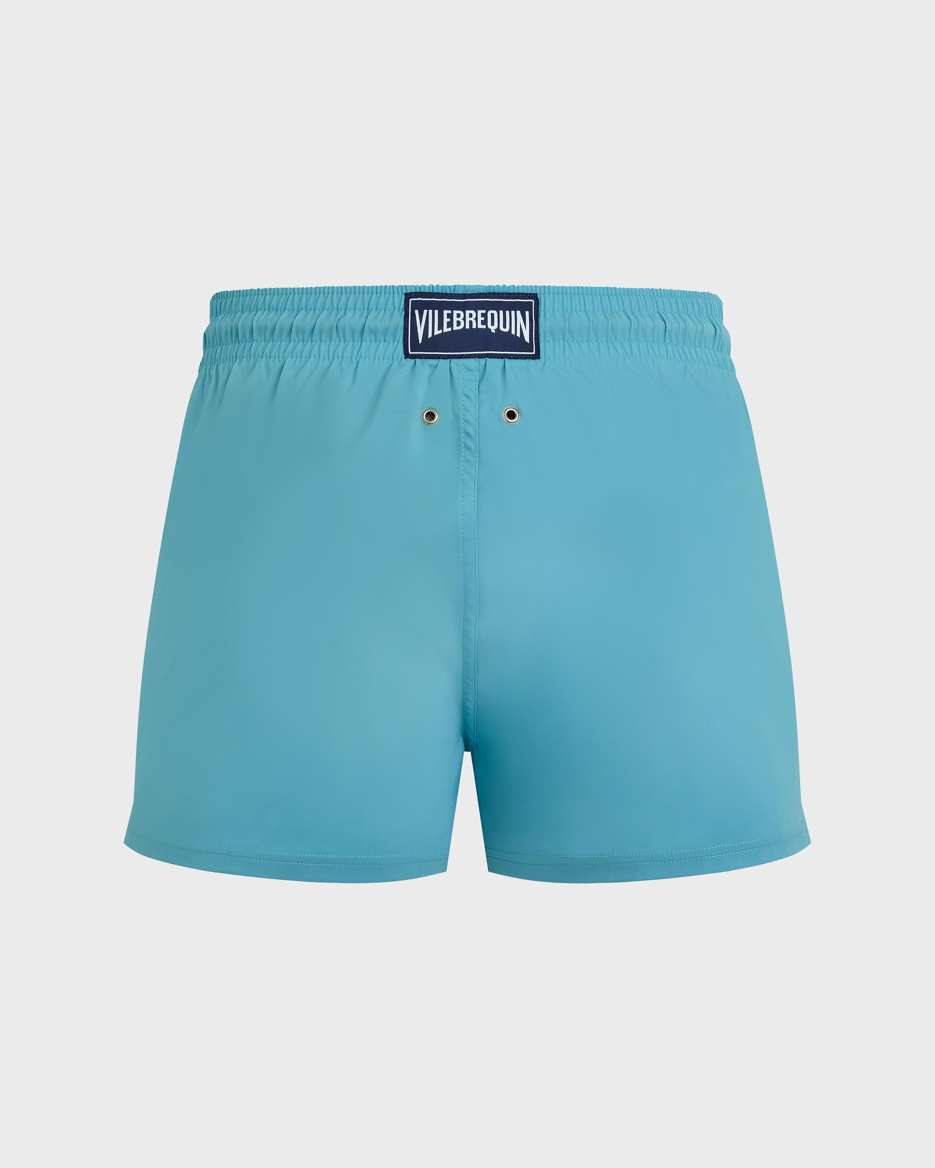 Men Swimwear Short and Fitted Stretch Solid PONDICHERY back view