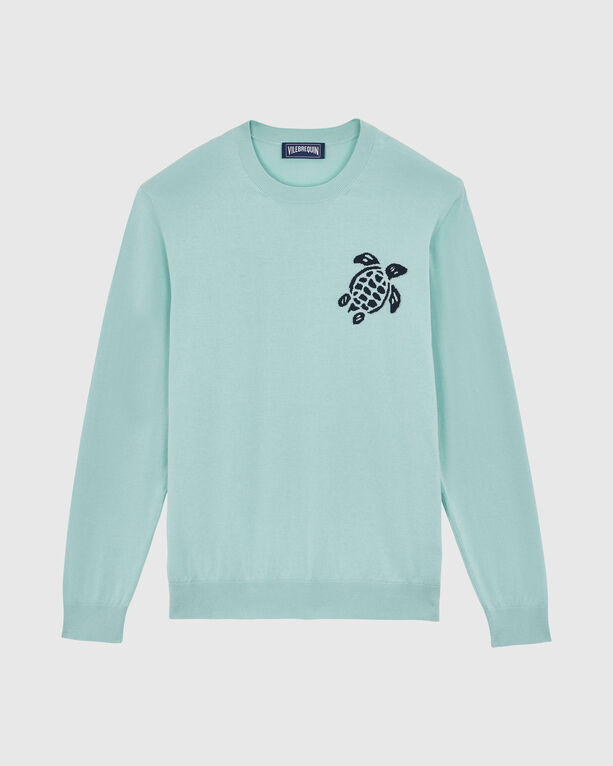 Vilebrequin - Men Cotton Sweater Turtle - Pullover - Rayol - Blue - Size S