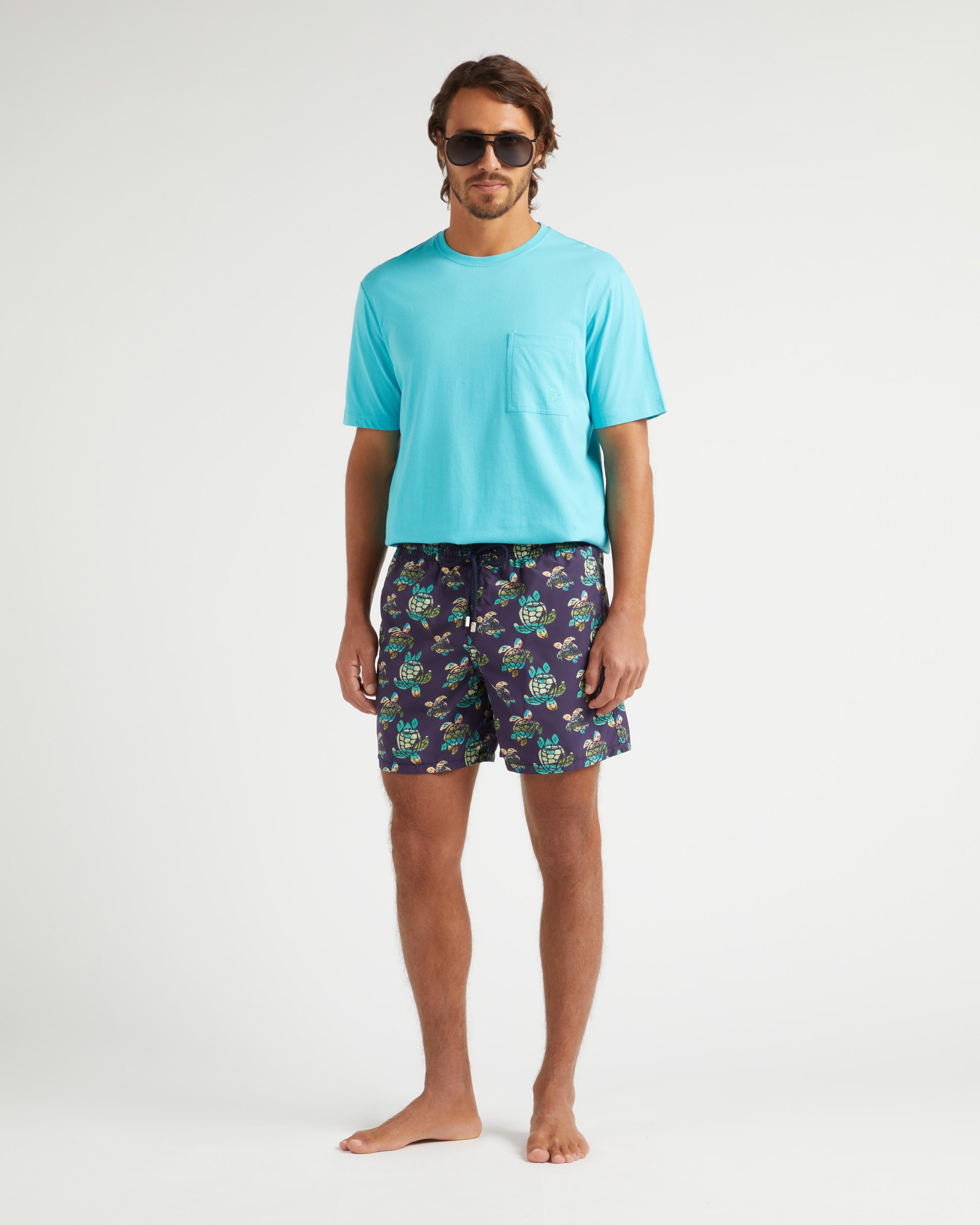 Men Swim Shorts Landscape Turtles MIDNIGHT supp1 view