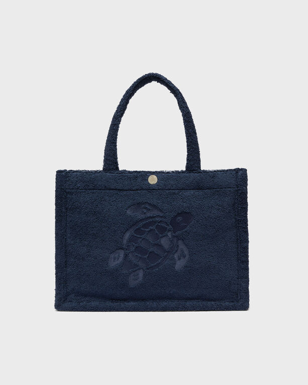 Vilebrequin - Turtle Strandtasche Aus Frottee Für Damen - Bags - Batist - Blau - Größe OSFA