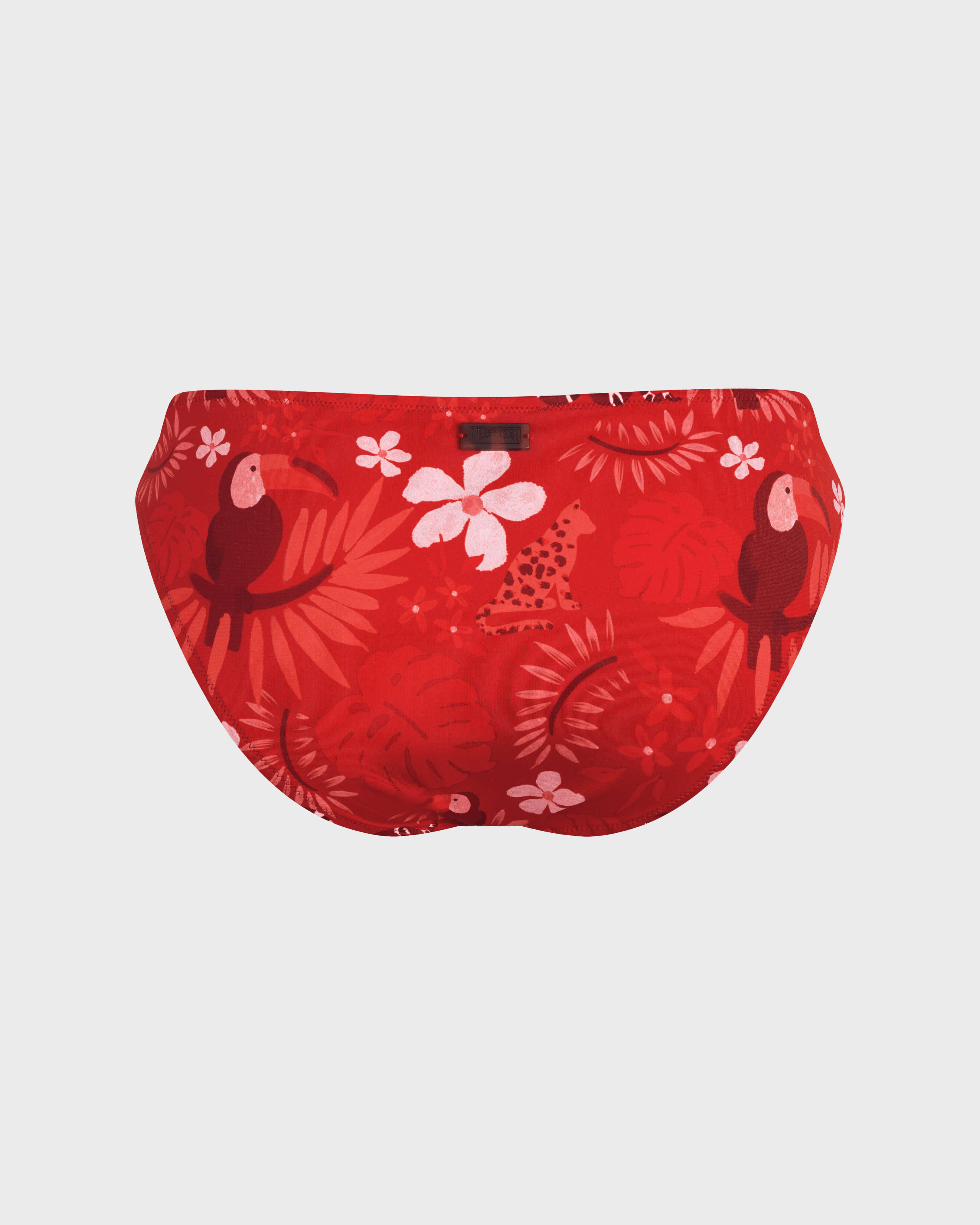 Braguita de bikini de corte brasileño con estampado Papel de Embrulho para mujer AMAPOLA back view