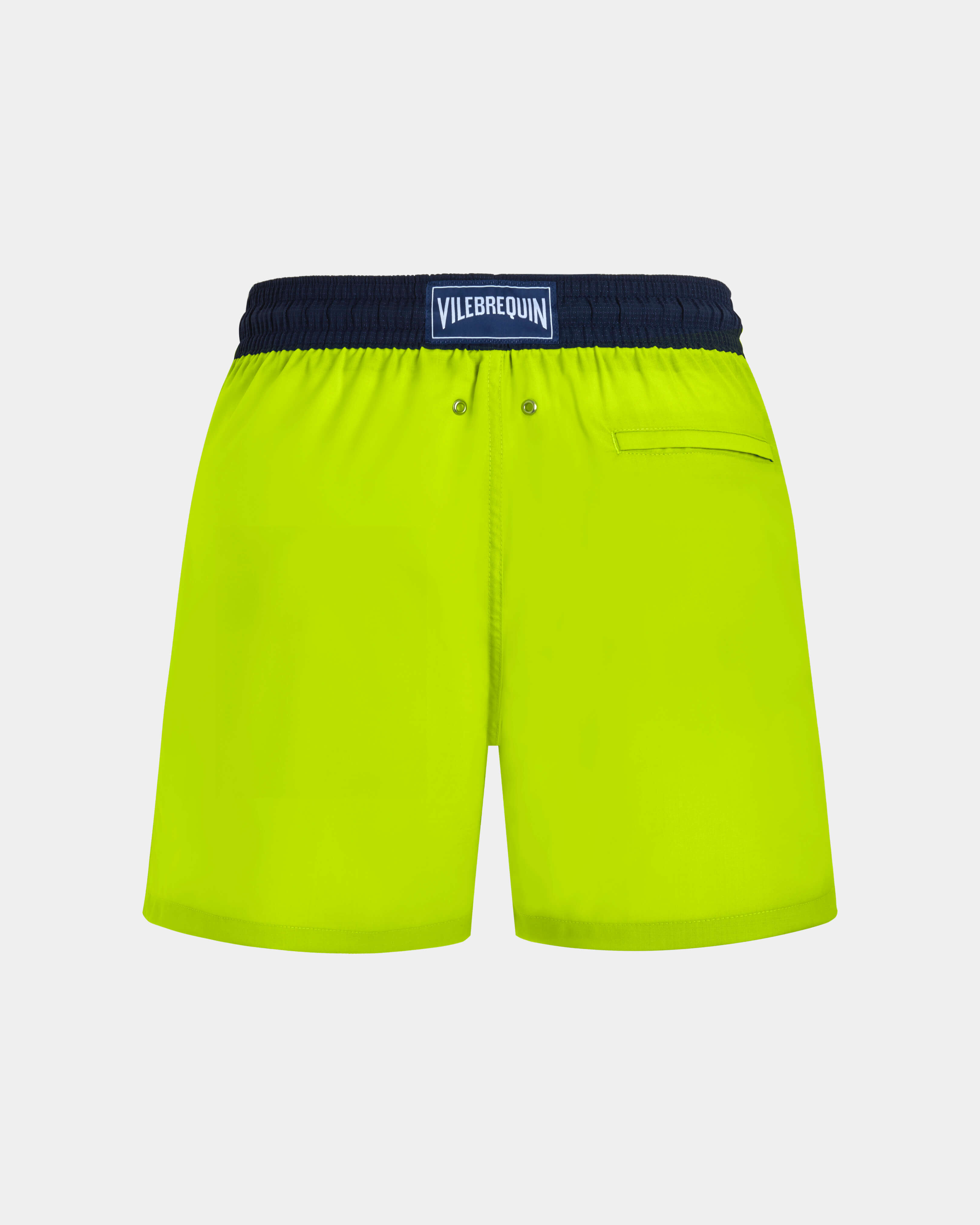 Men Wool Swim Shorts Super 120S CITRONELLA back view