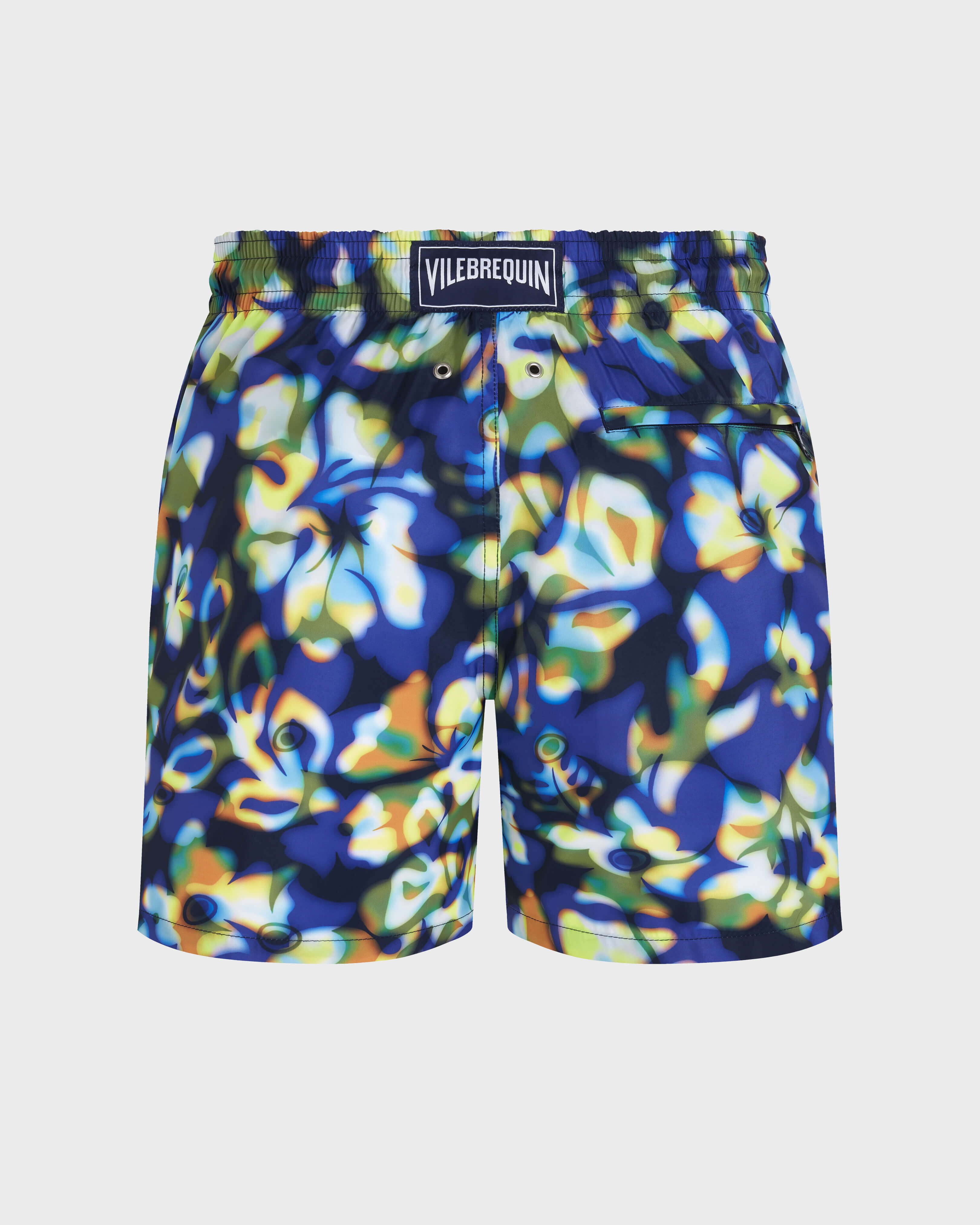 Men Ultra-light and packable Swim Shorts Frangipanier Trouble NAVY back view