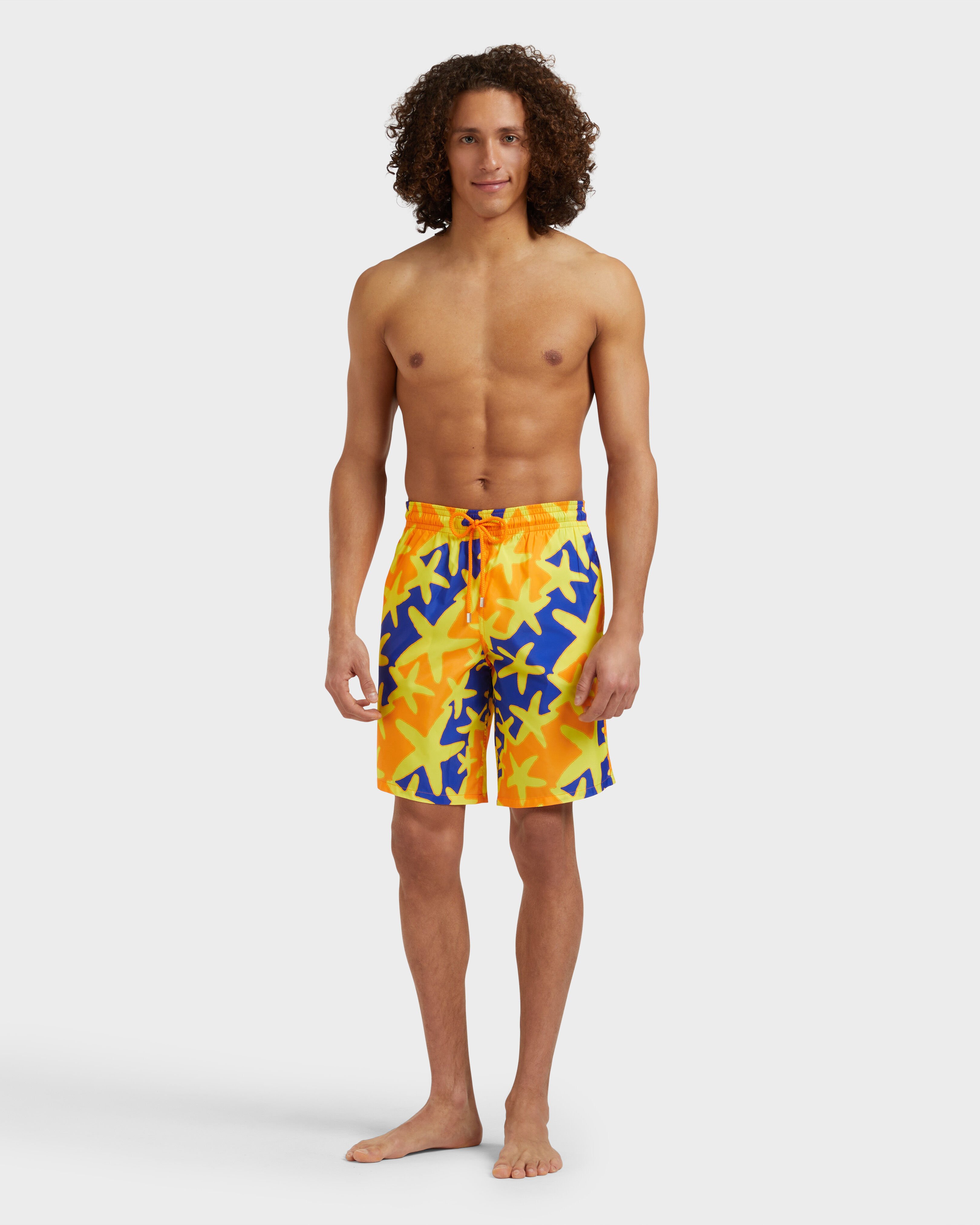 Men Long Ultra-Light and Packable Swim Shorts Starlight VITAMIN frontworn view