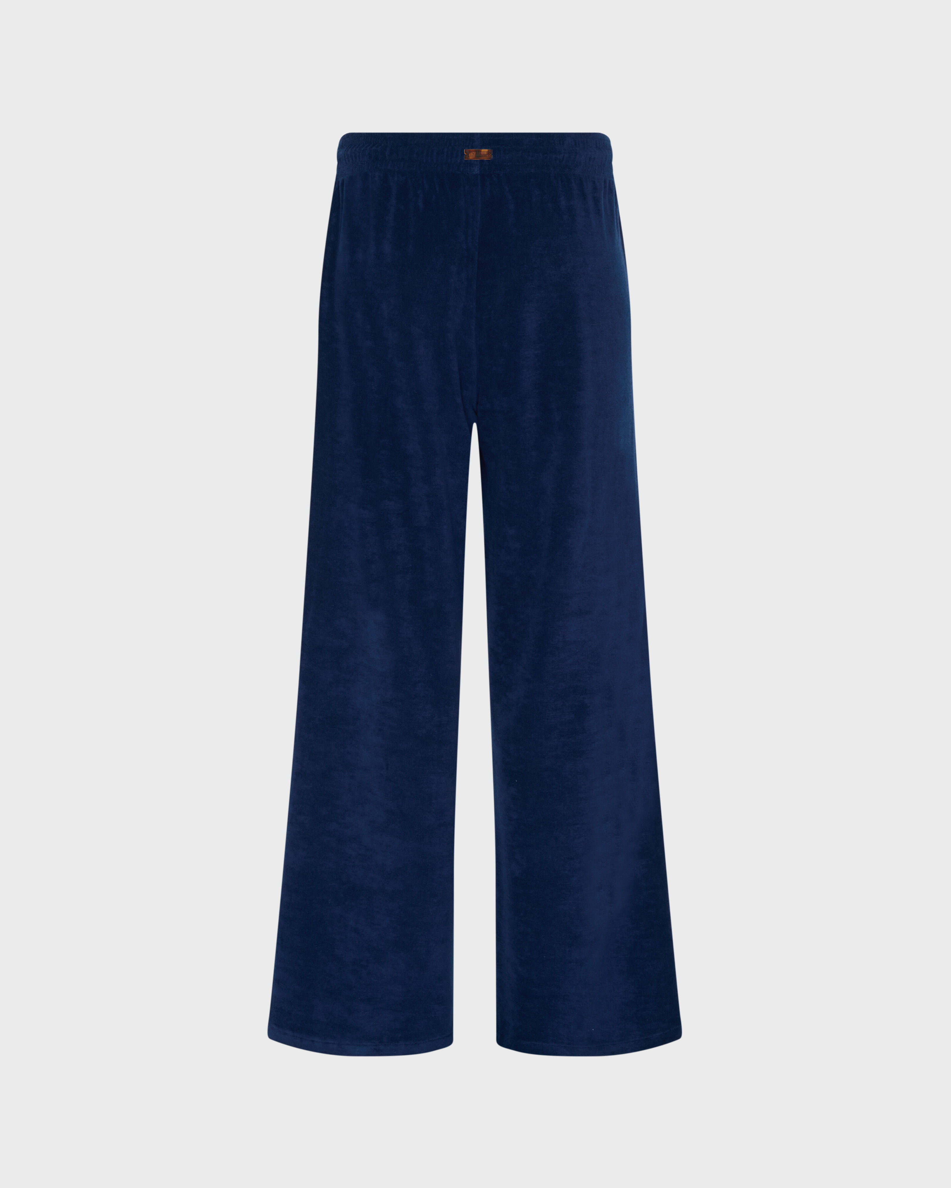 Women Terry Pants Solid NAVY back view