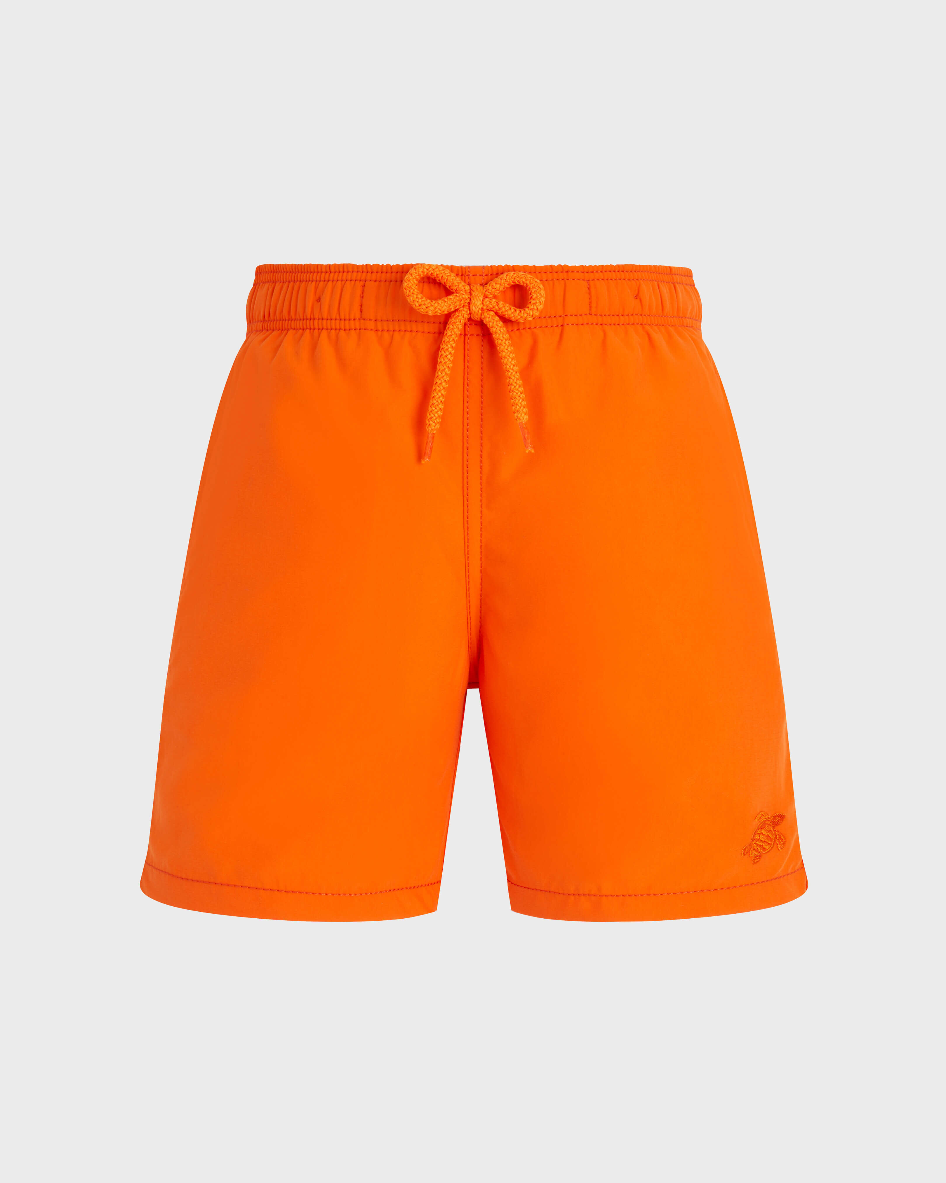 Boys Swim Trunks Solid APRICOT front view