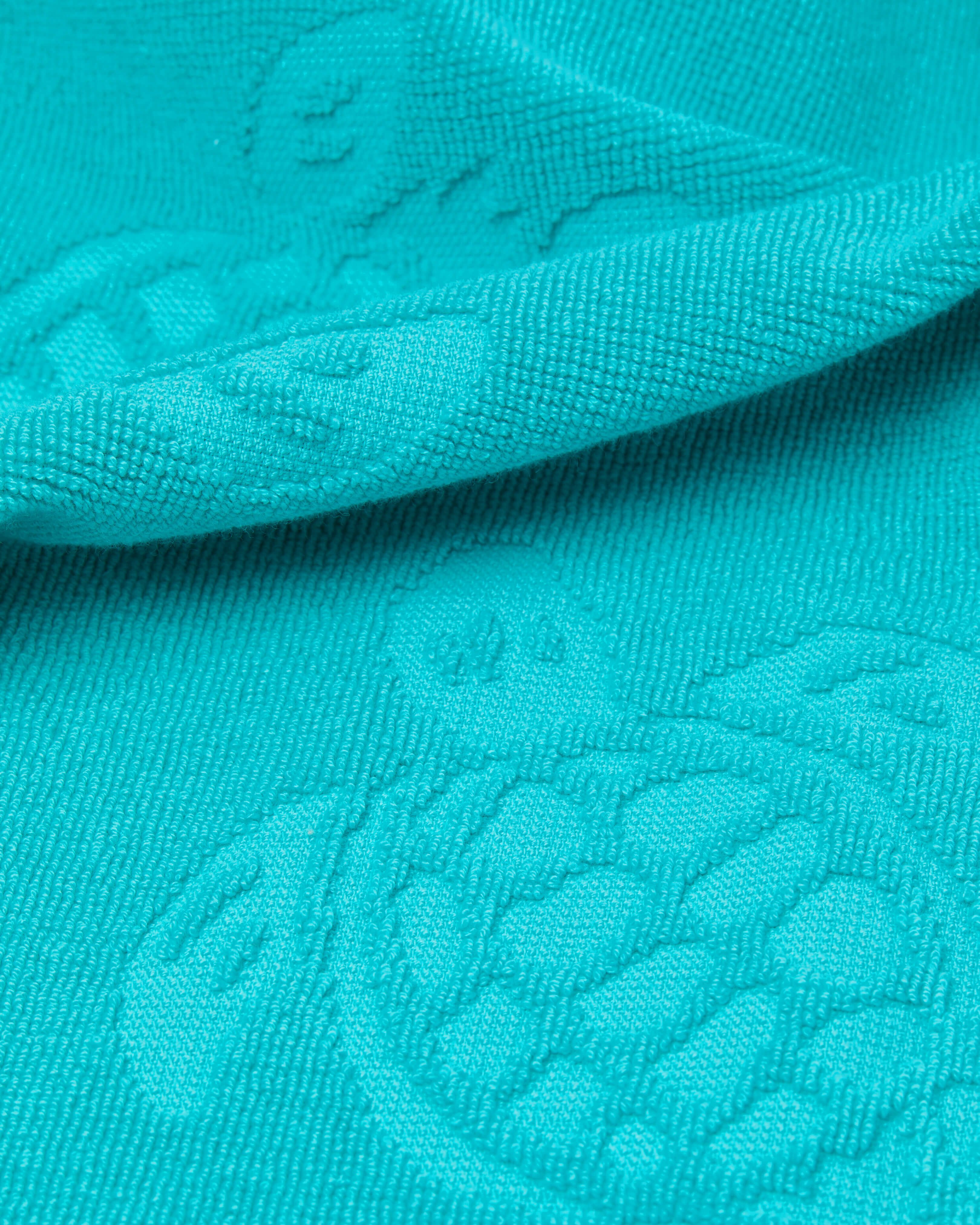 Beach Fouta in Organic Cotton Turtles Jacquard DISCO GREEN supp5 view