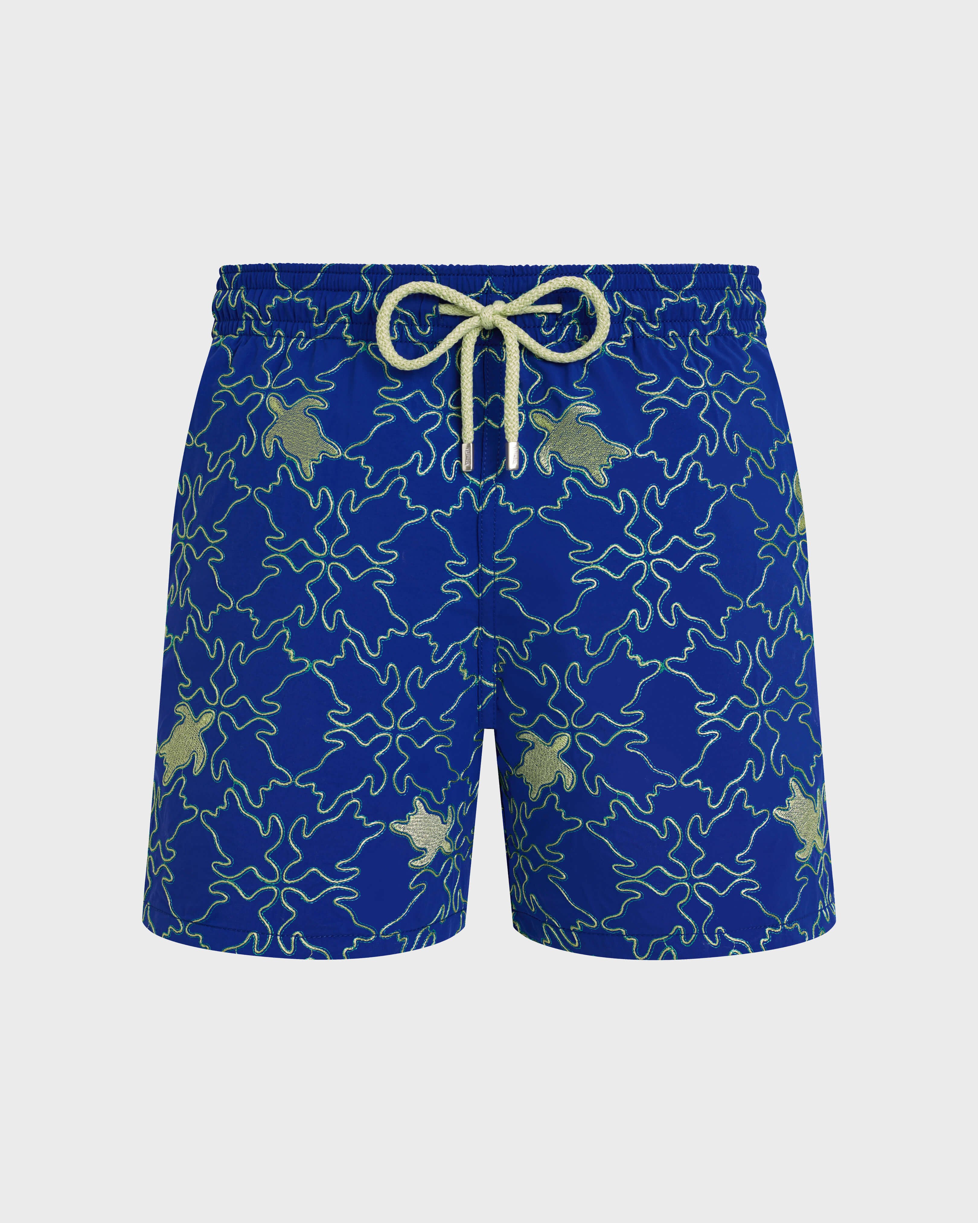 Men Swim Shorts Embroidered Turtles Net - Limited Edition MARRAKECH front view