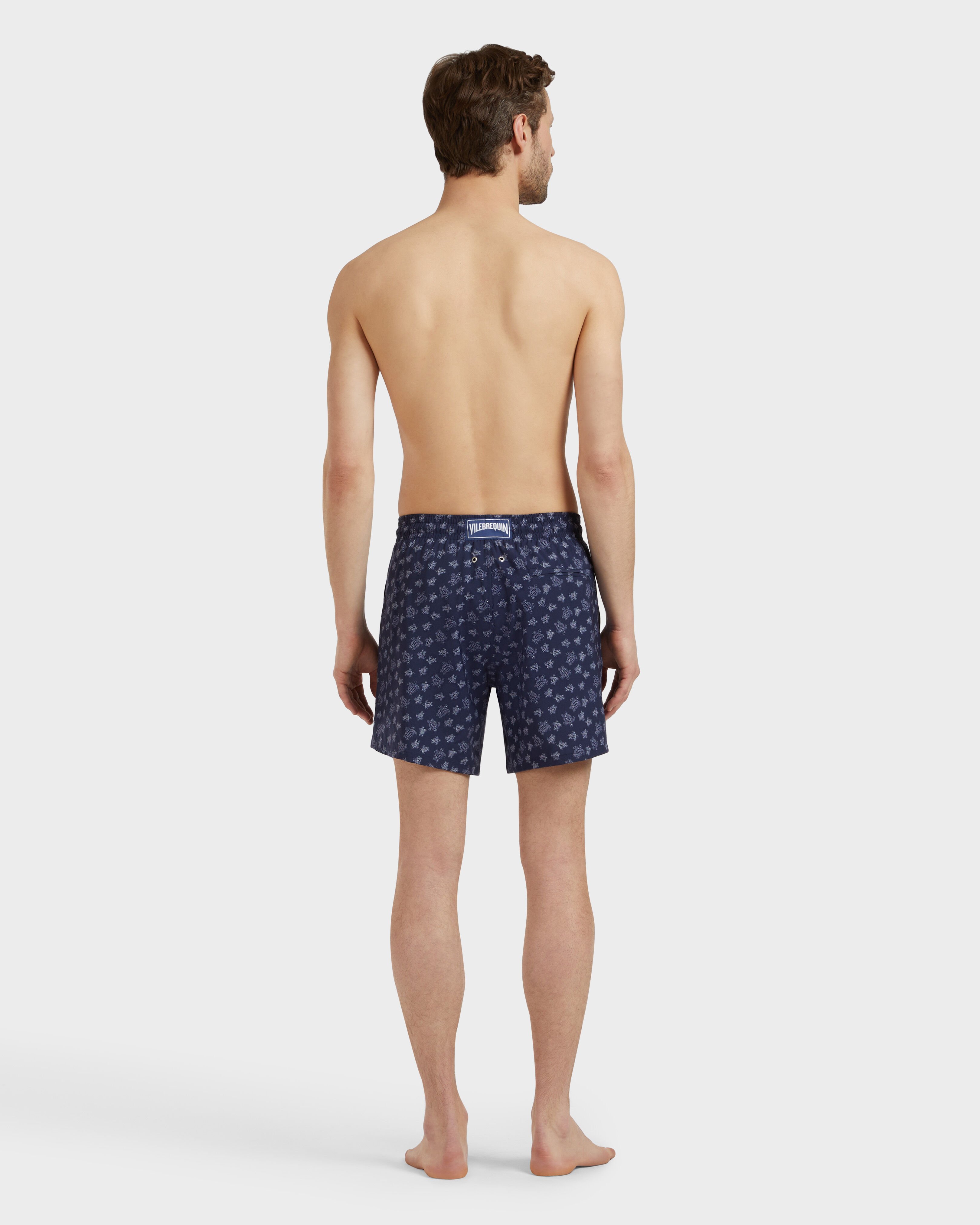 Ronde des Tortues Badeshorts aus Wolle für Herren MARINEBLAU backworn view