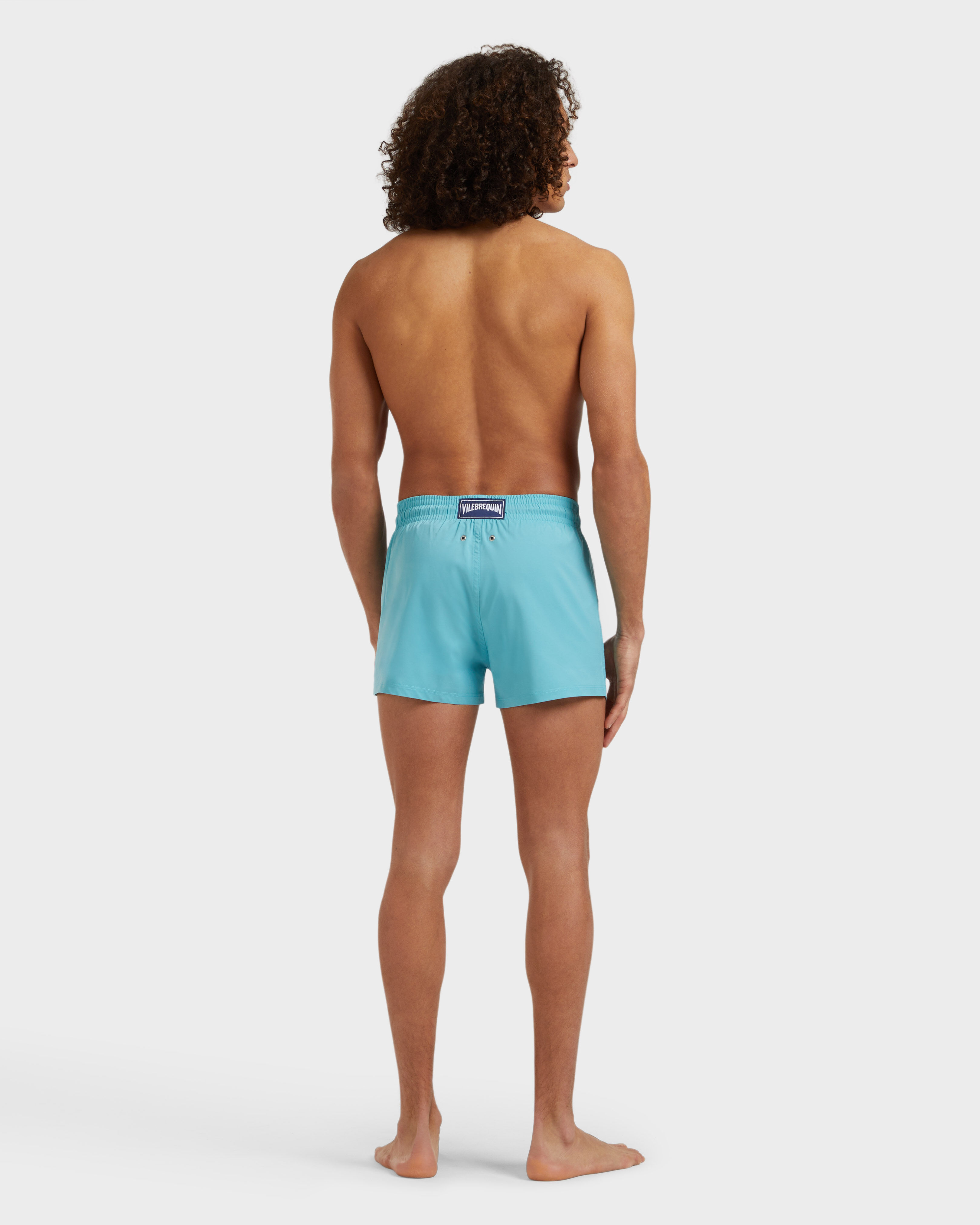 Men Swimwear Short and Fitted Stretch Solid PONDICHERY backworn view