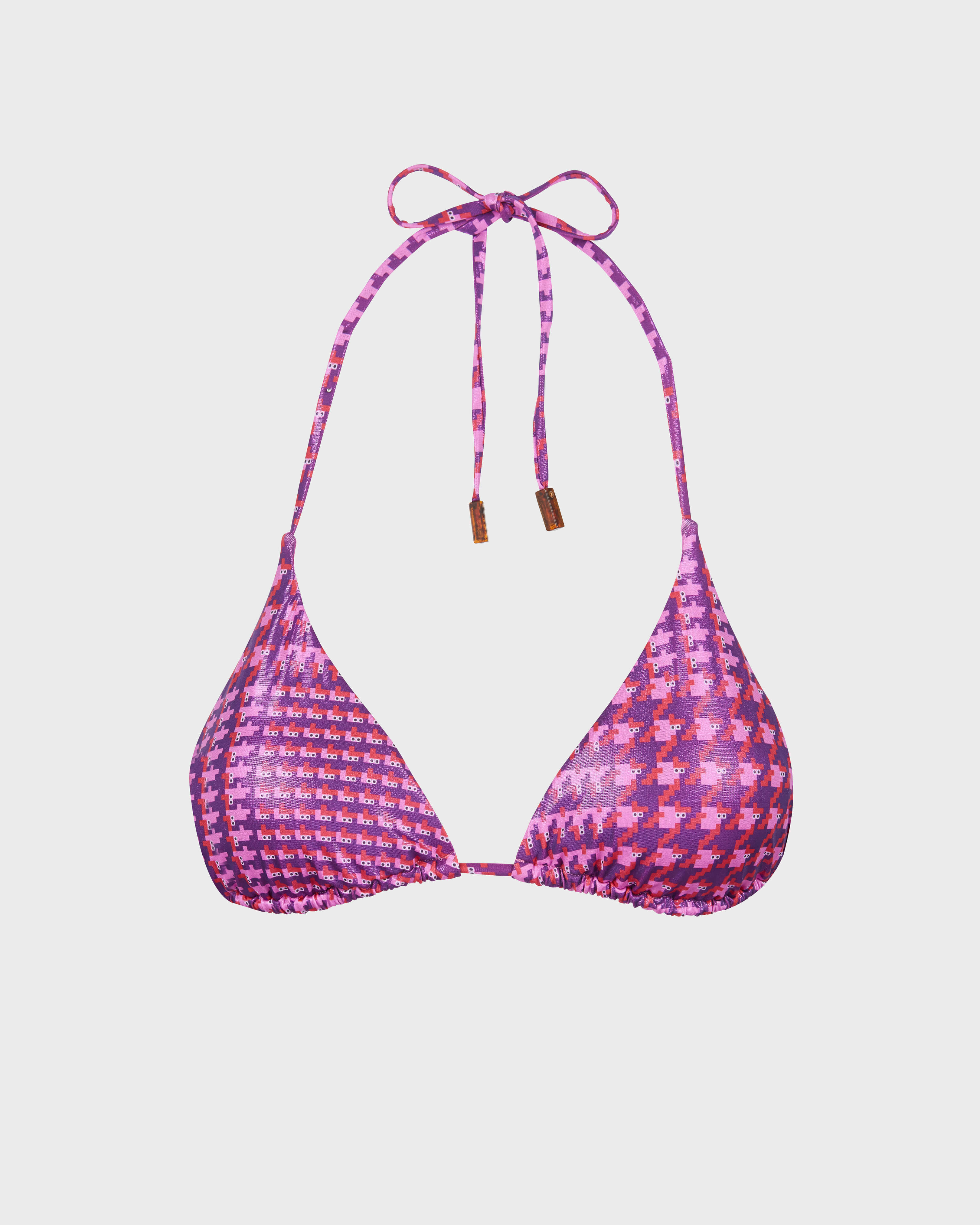 Women Triangle Bikini Top Crocros MUMBAI front view