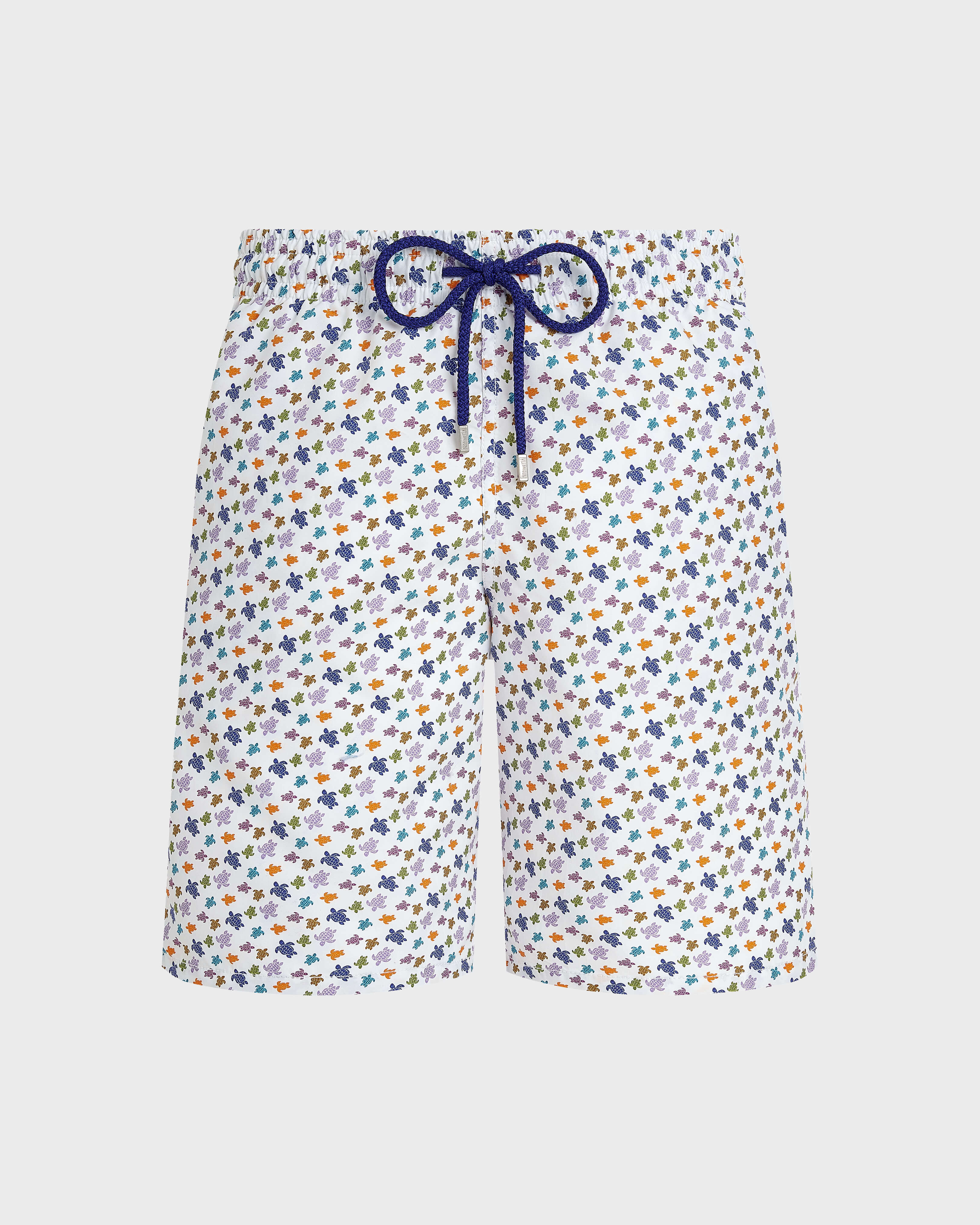 Lange Micro Ronde des Tortues Badeshorts für Herren WEISS front view