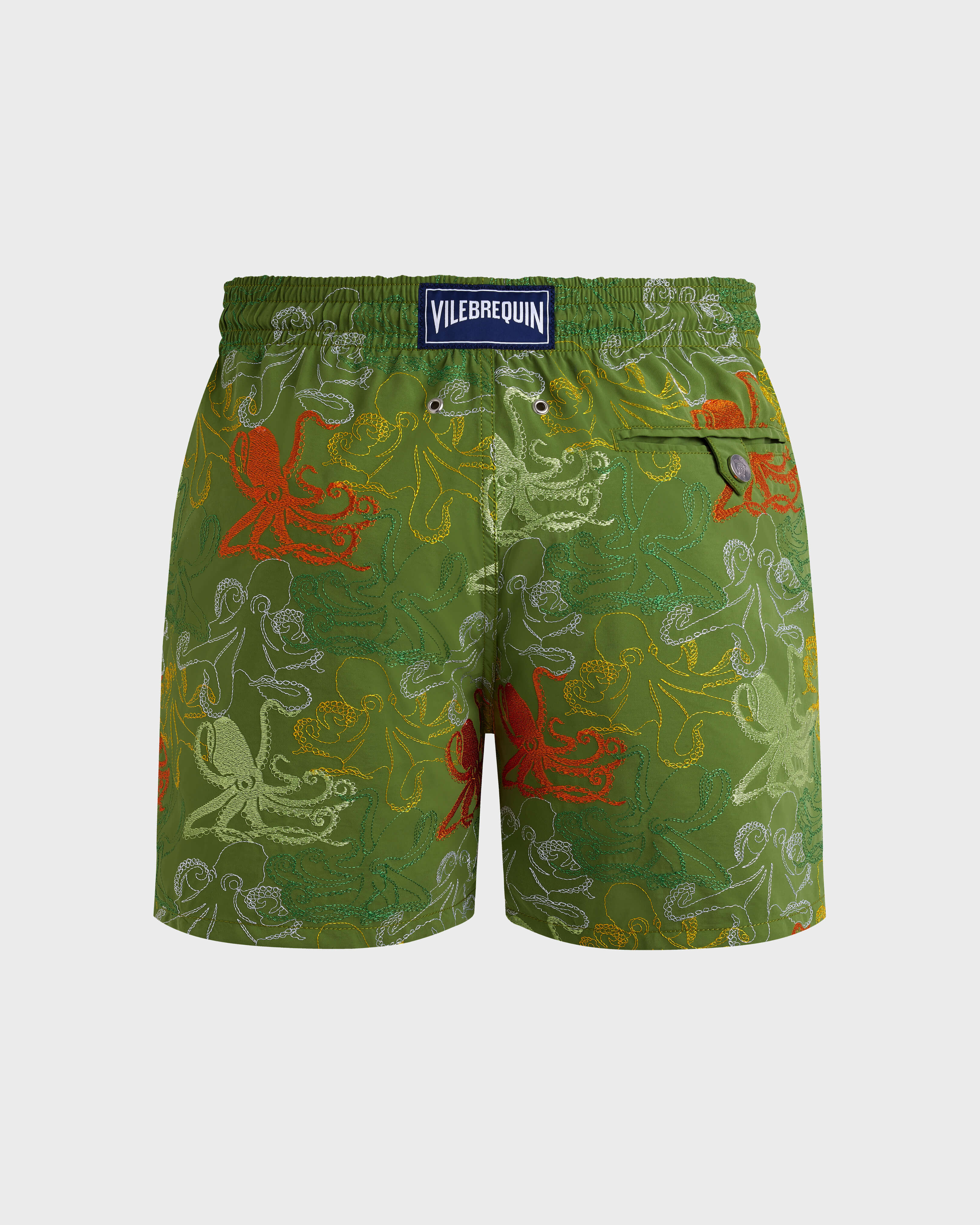 Maillot de bain homme brodé Octopussy - Edition Limitée CAMOUPLAGE back view