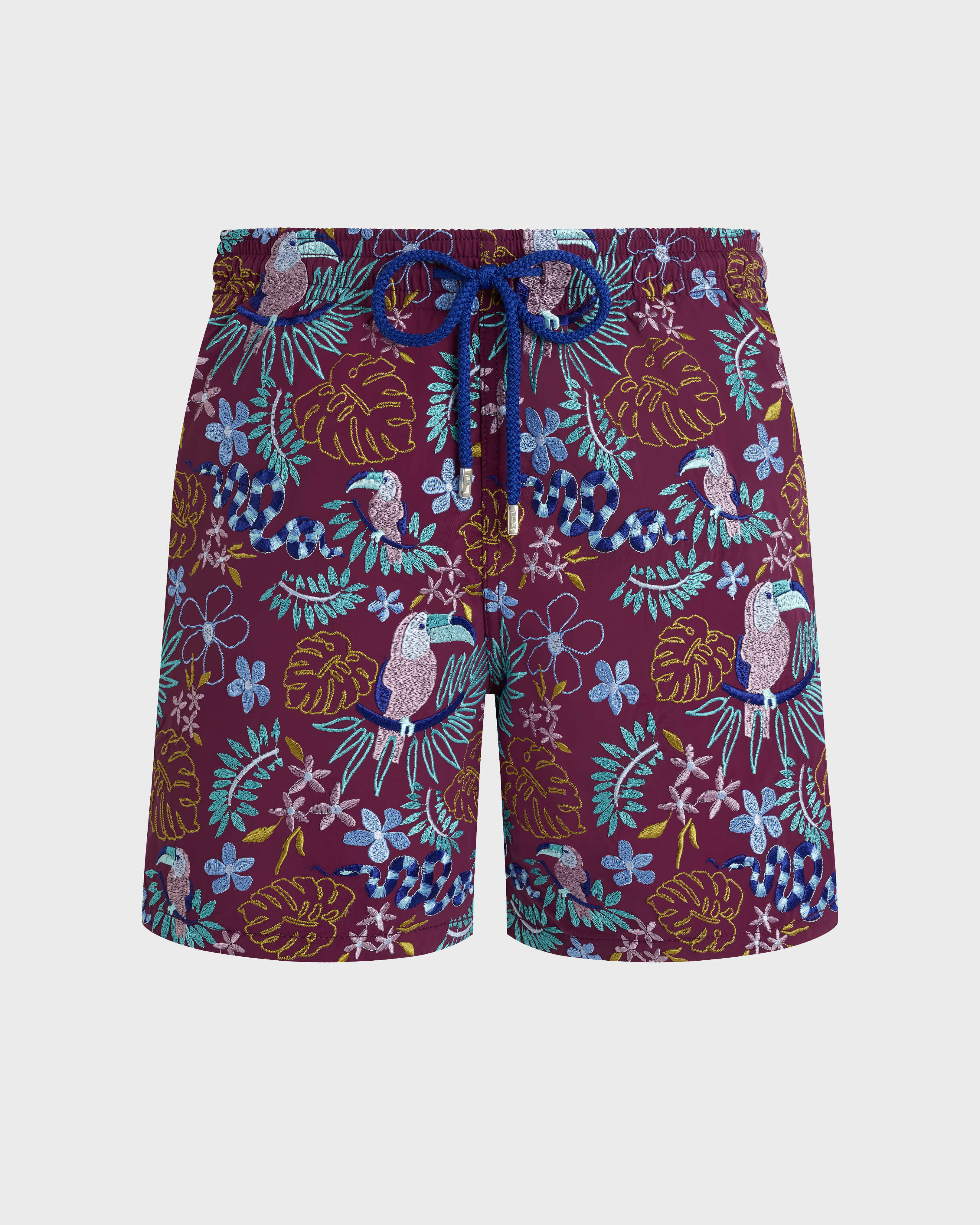 Pantaloncini mare uomo ricamati Papel de Embrulho - Edizione limitata KERALA front view