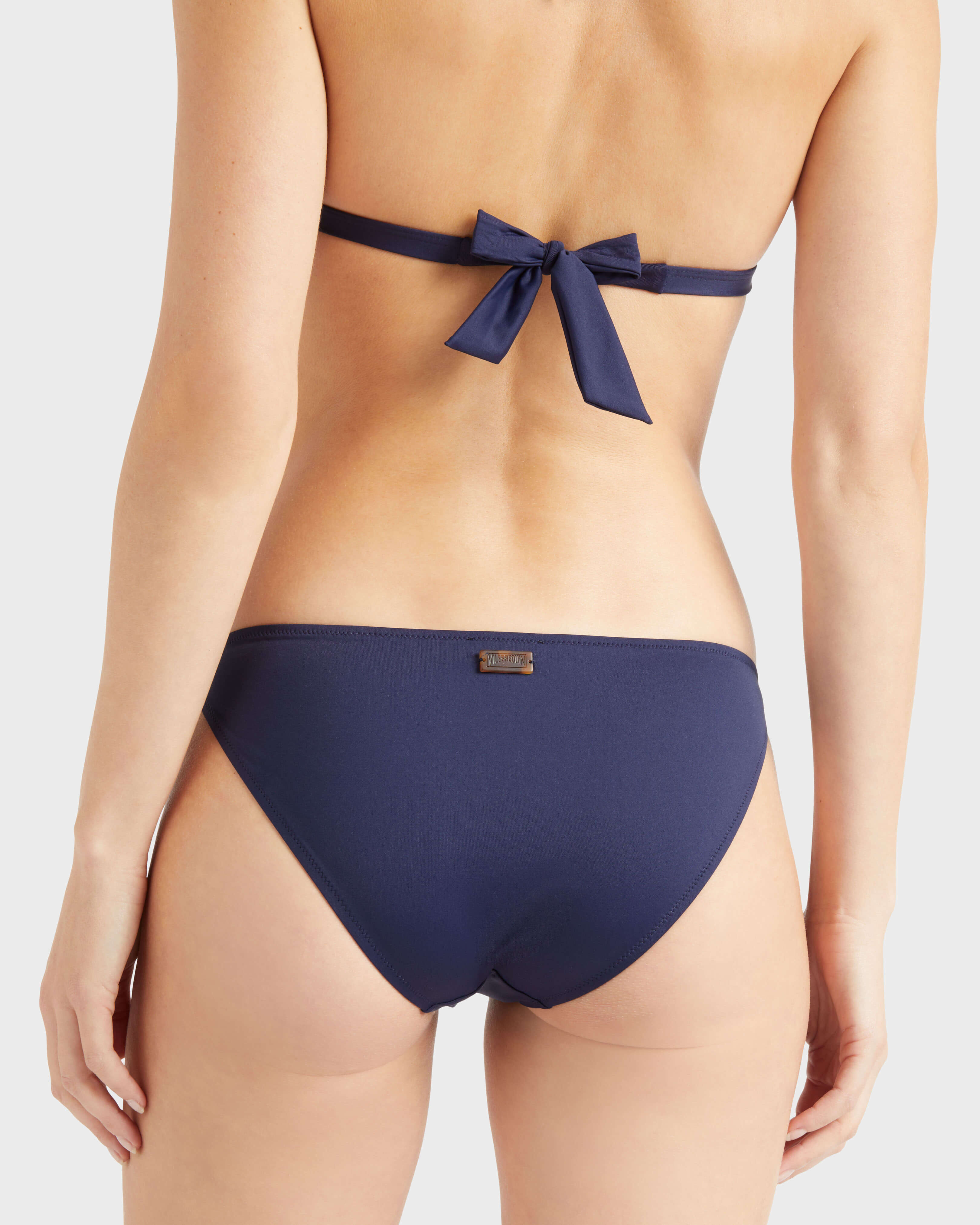 Women Mini brief Bikini Bottom Strass NAVY supp2 view