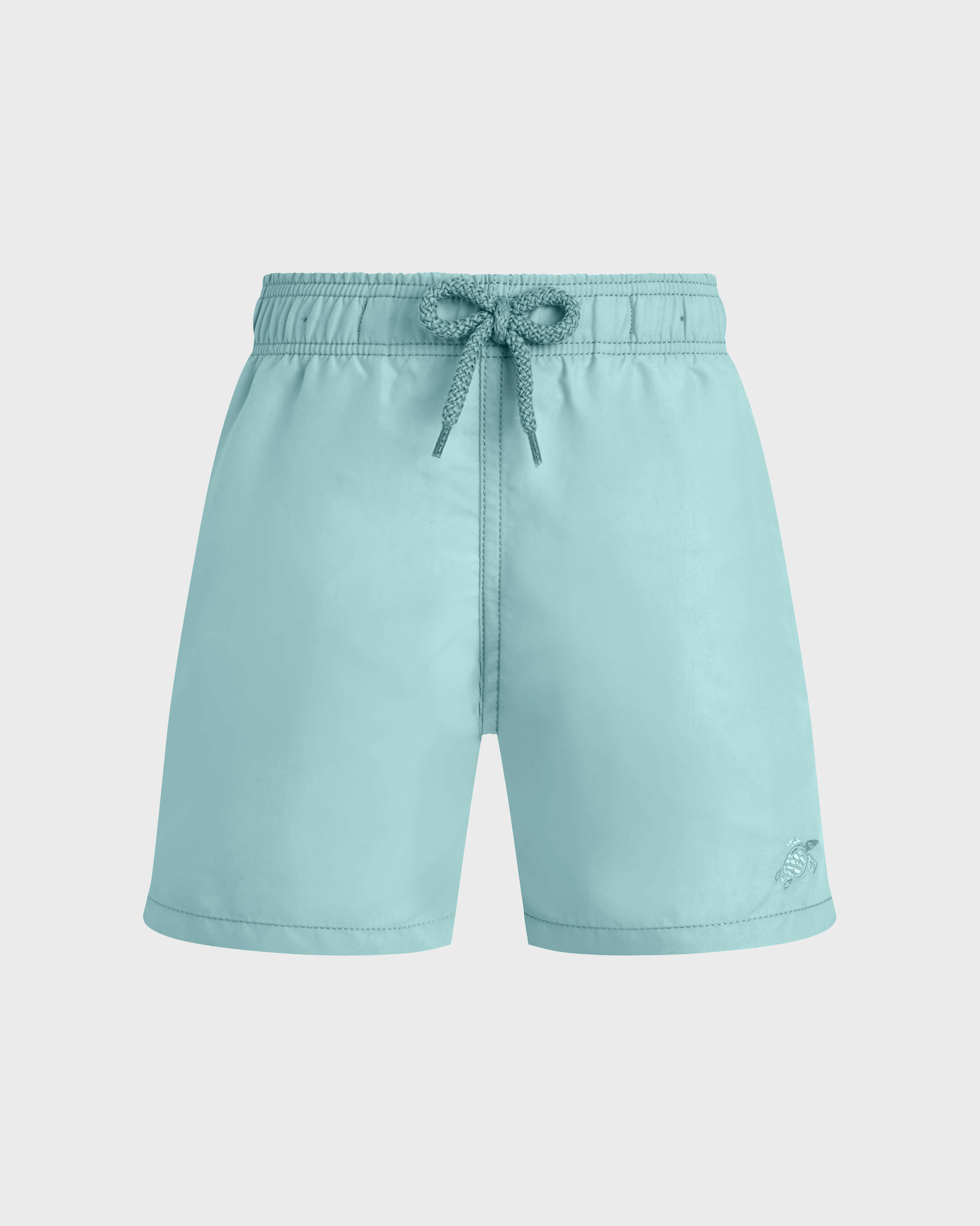 Boys Swim Shorts Solid BLUE NOTE front view